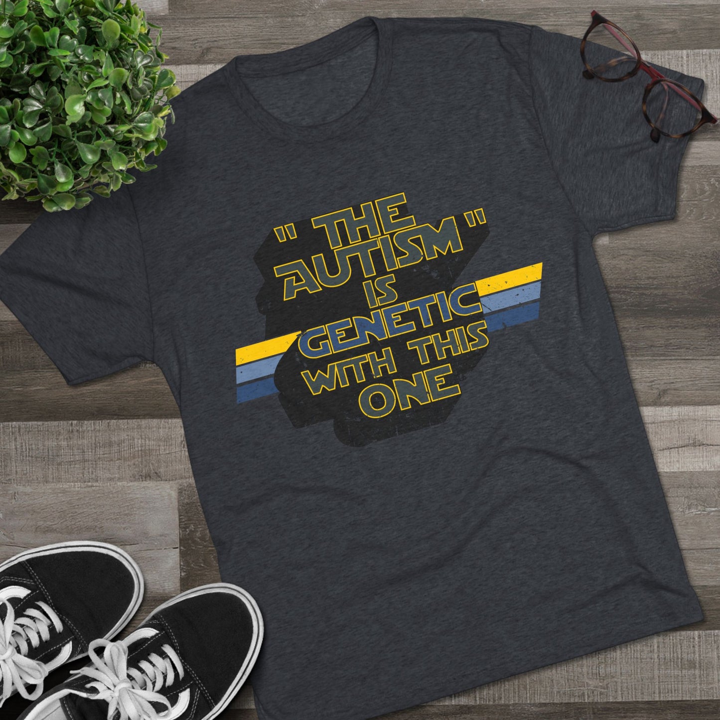 "The Autism" is Genetic with This One - Adult Unisex Triblend Tee