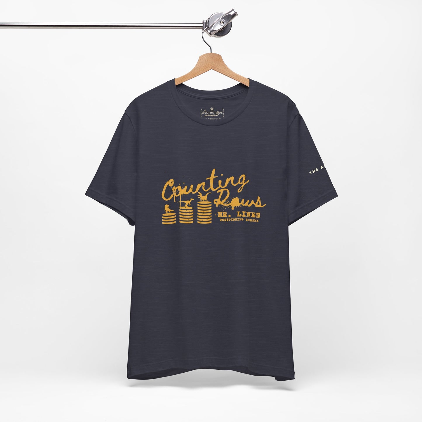 Counting Rows (Mr. Lines & Positioning Schema) - Adult Unisex Jersey Tee