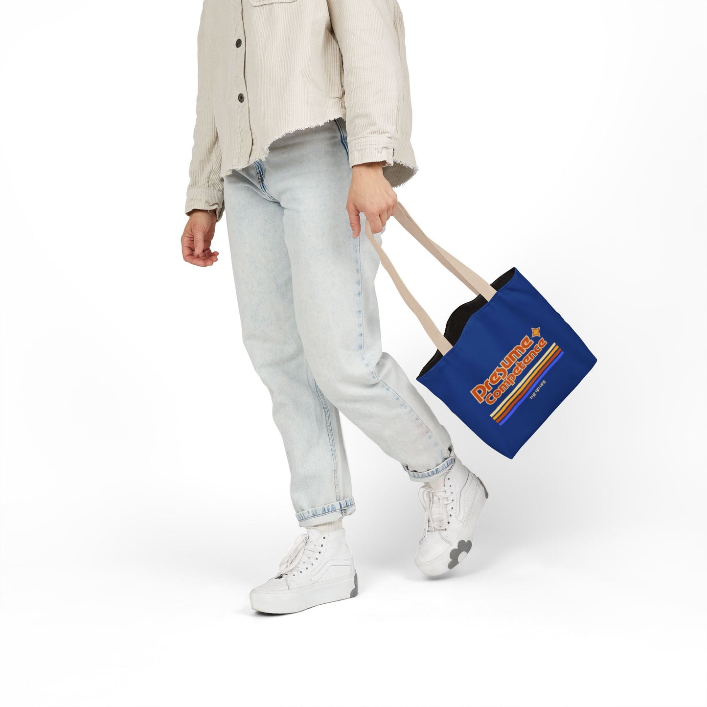 Presume Competence - Retro Style Canvas Tote Bag