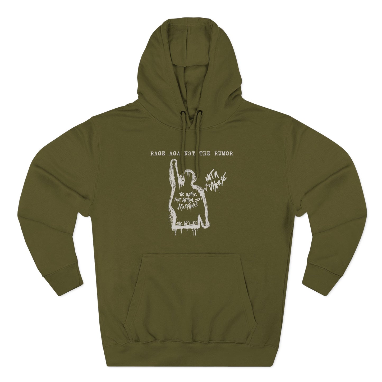 Rage Against the Rumor - The Battle for Autism Acceptance - Adult Unisex Hoodie