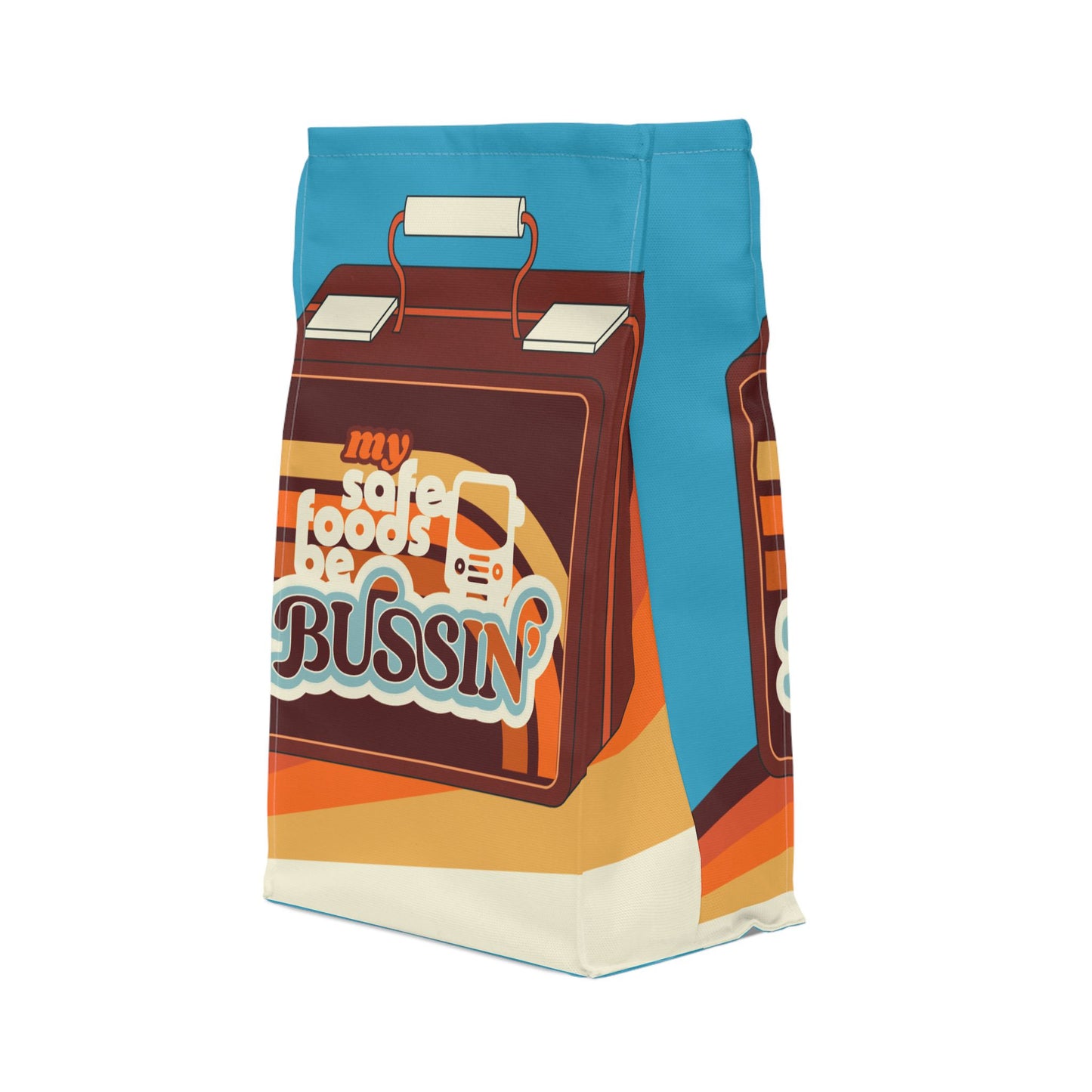 My Safe Foods Be Bussin' - Retro Polyester Lunch Bag
