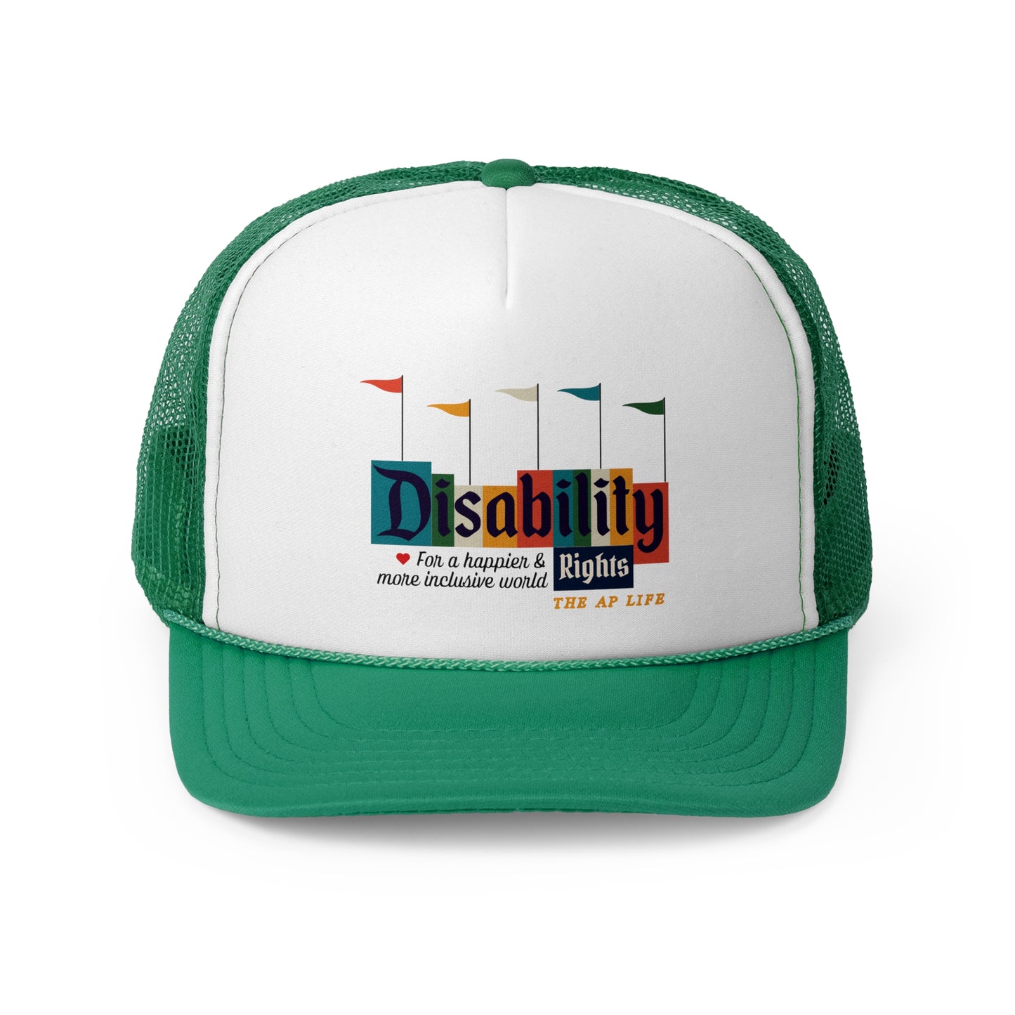 Disability Rights For A Happier & More Inclusive World - Adult Unisex Trucker Hat