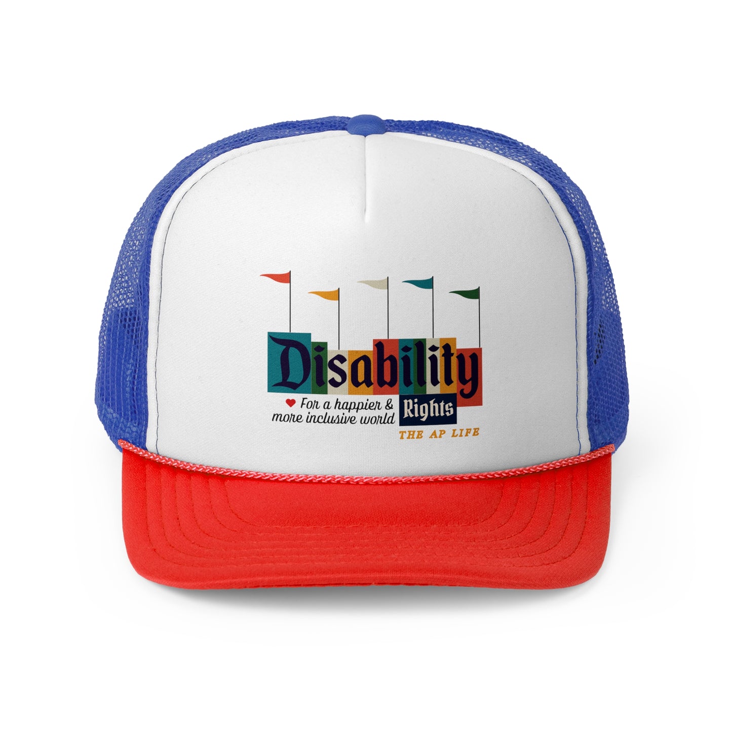 Disability Rights For A Happier & More Inclusive World - Adult Unisex Trucker Hat