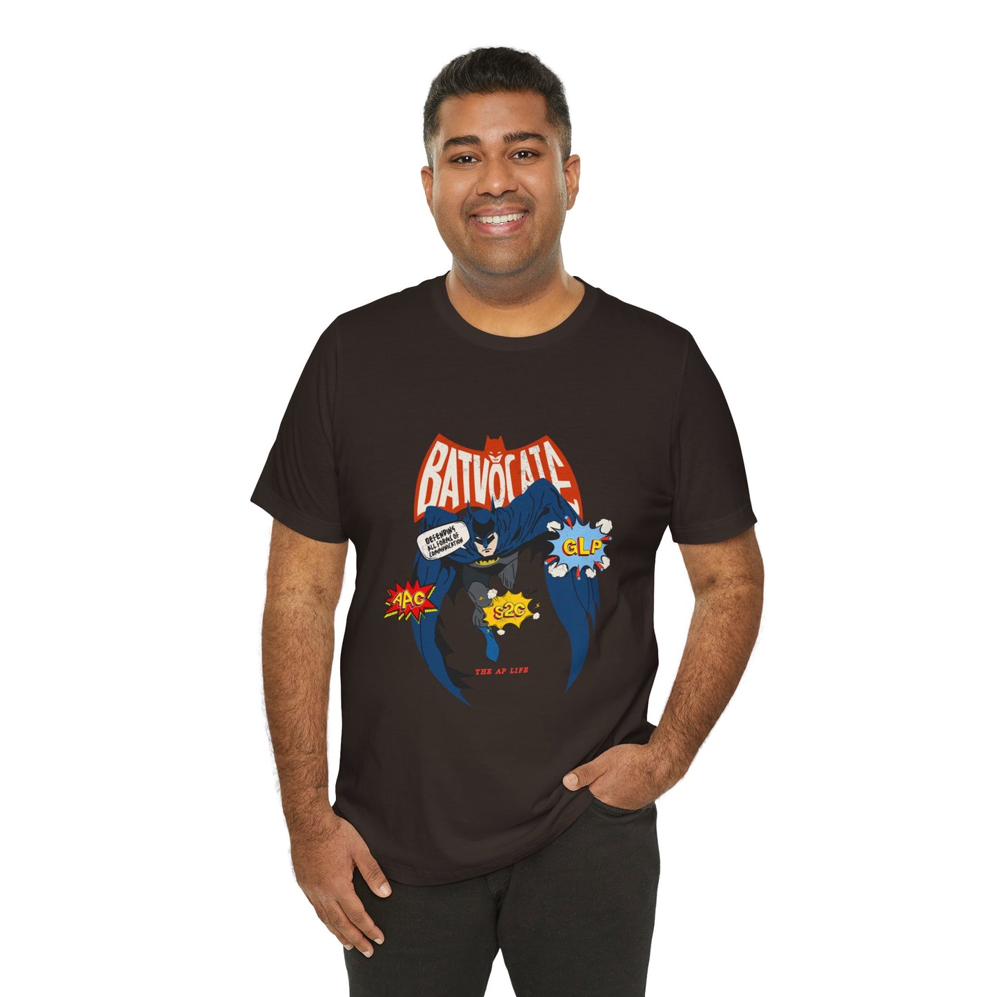 Batvocate - Defending All Forms of Communication - AAC - GLP - S2C - Adult Unisex Jersey Tee