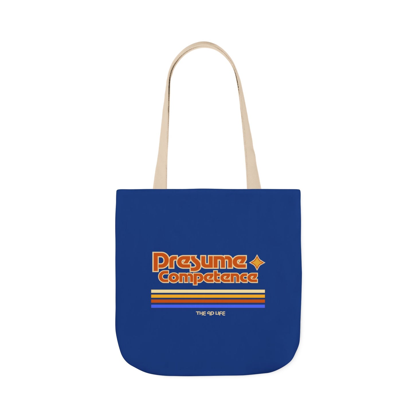 Presume Competence - Retro Style Canvas Tote Bag