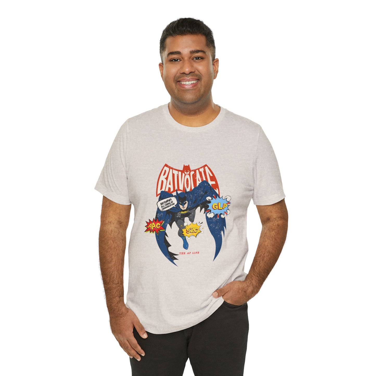 Batvocate - Defending All Forms of Communication - AAC - GLP - S2C - Adult Unisex Jersey Tee