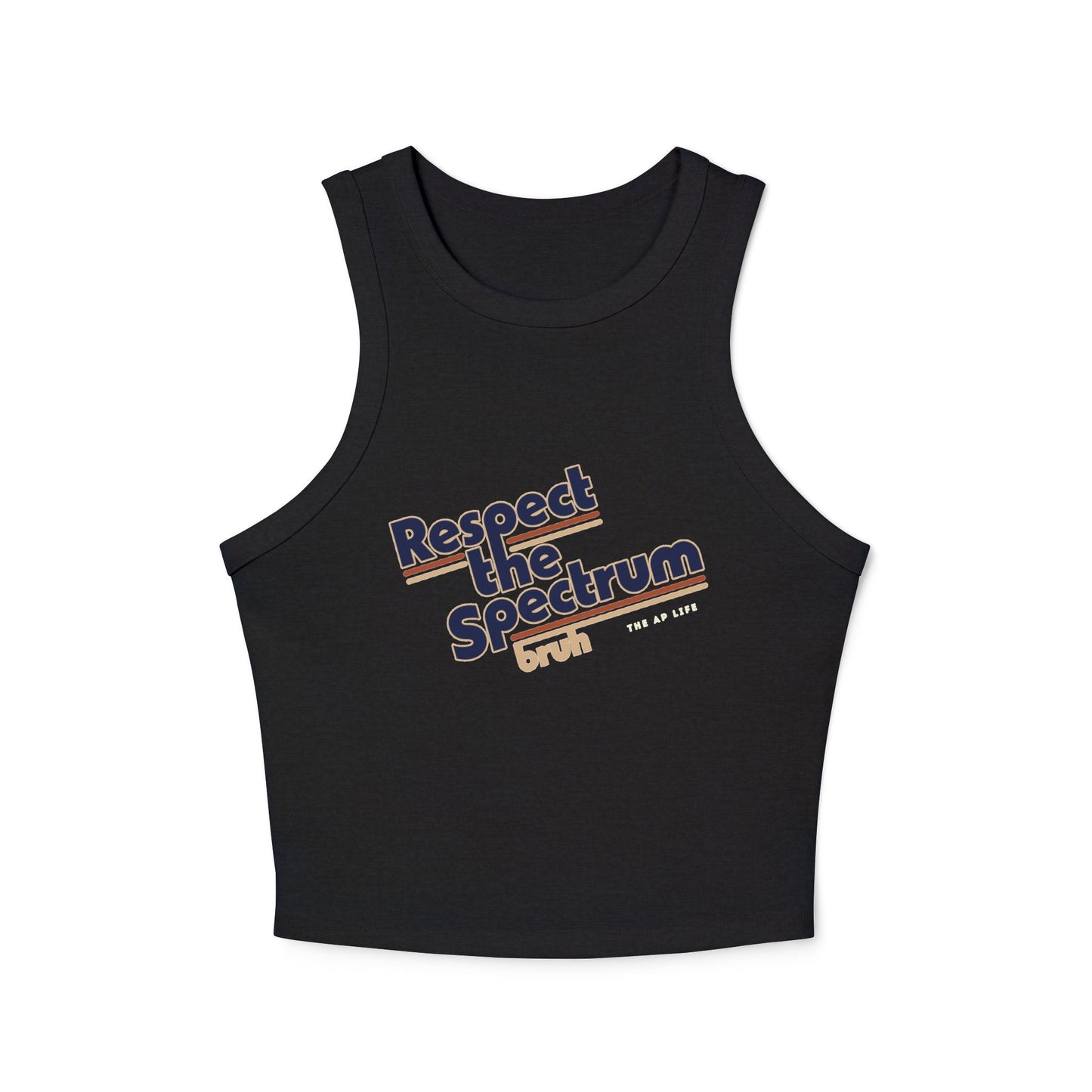 Respect the Spectrum, Bruh - Women's Racerback Cropped Tank top