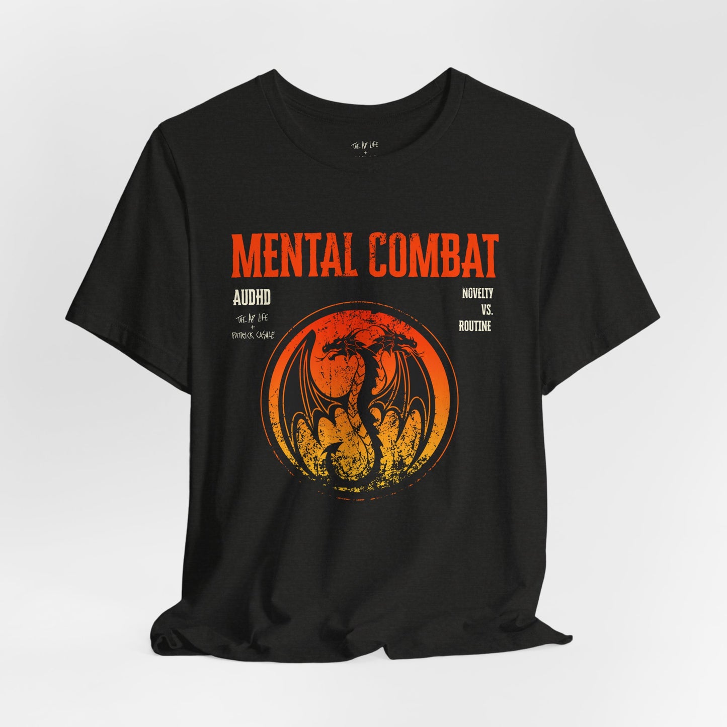 Mental Combat AuDHD Burnout - Adult Unisex Jersey Tee (Ships Internationally)
