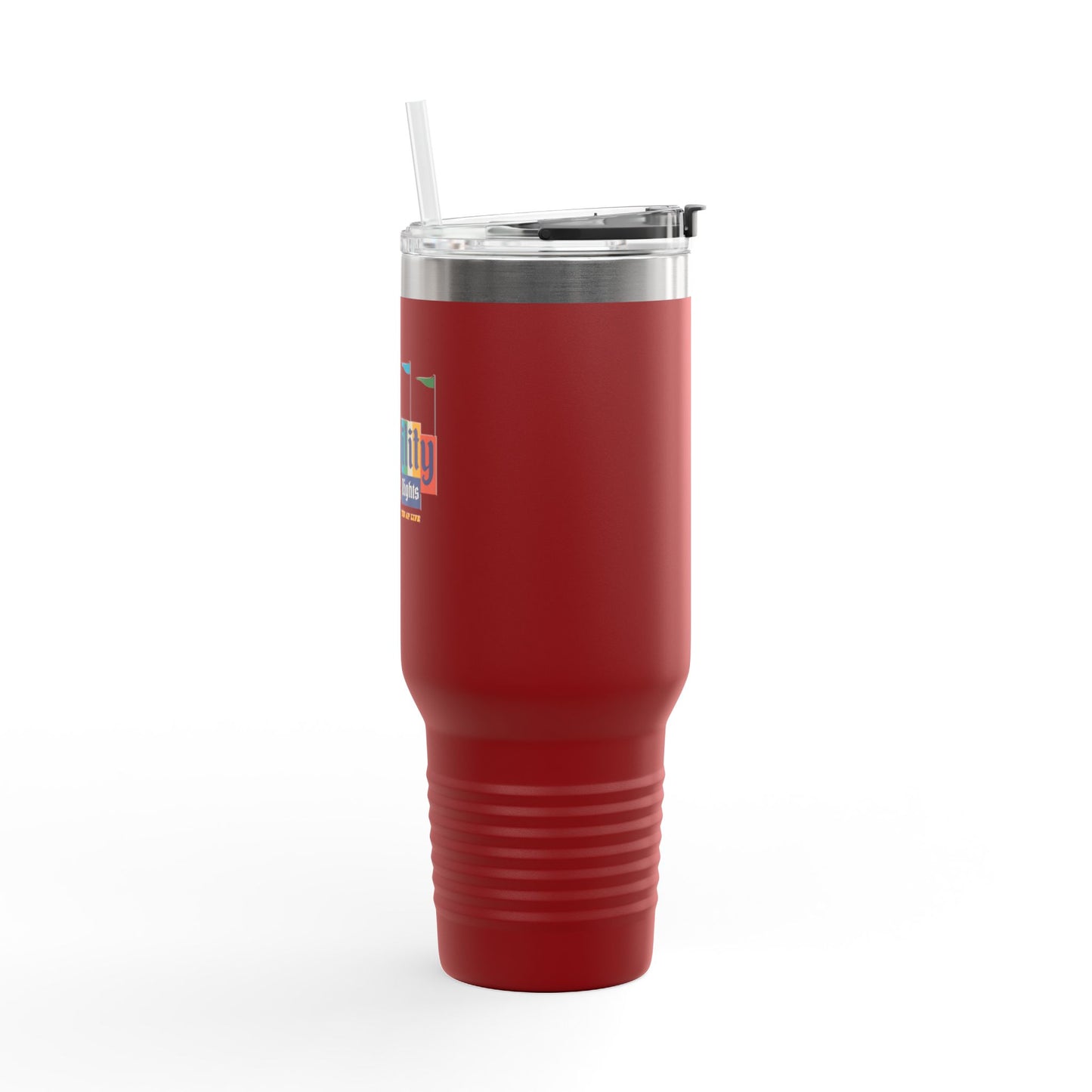 Disability Rights For A Happier & More Inclusive World - 40oz insulated tumbler