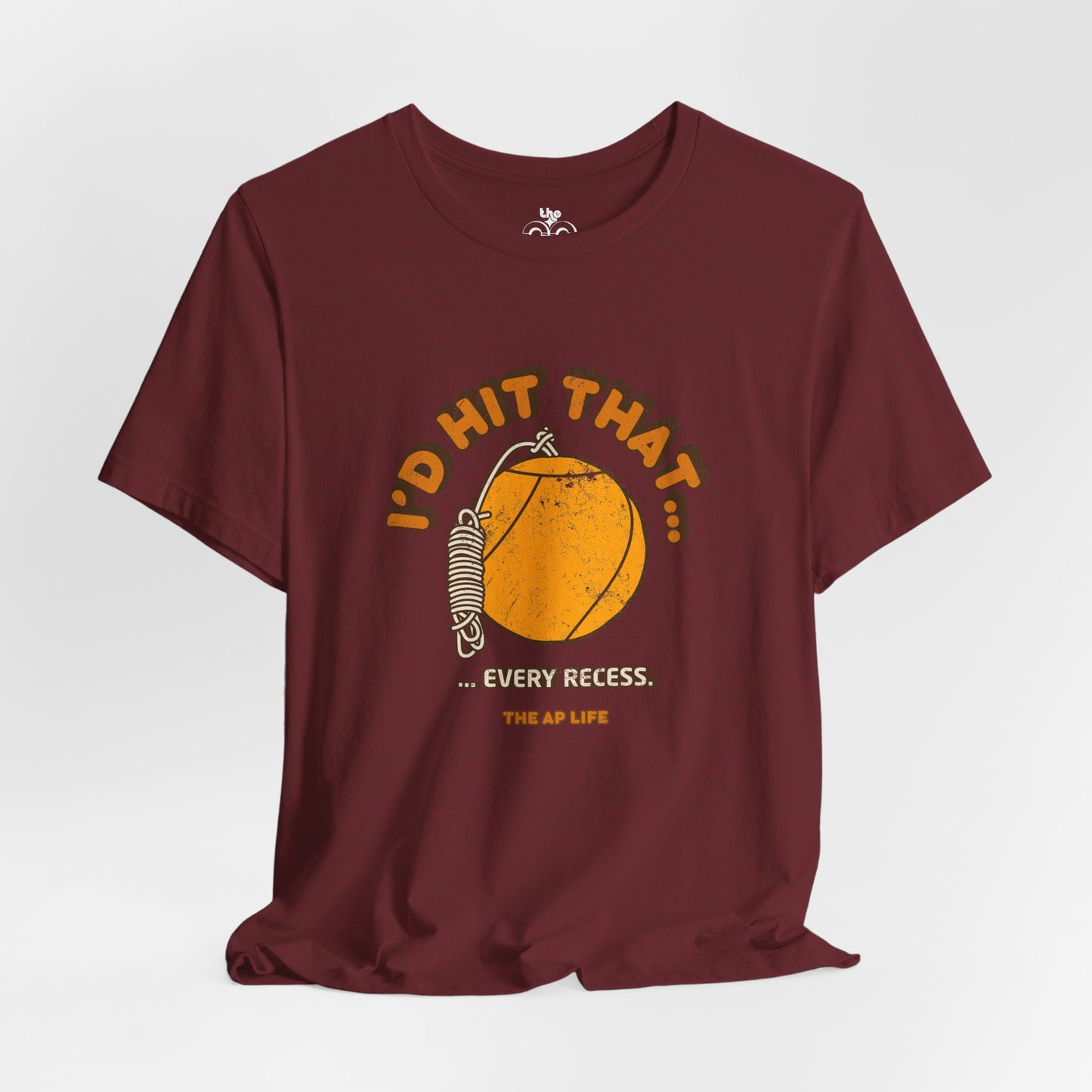I'd Hit That Every Recess - Adult Unisex Jersey Short Sleeve Tee