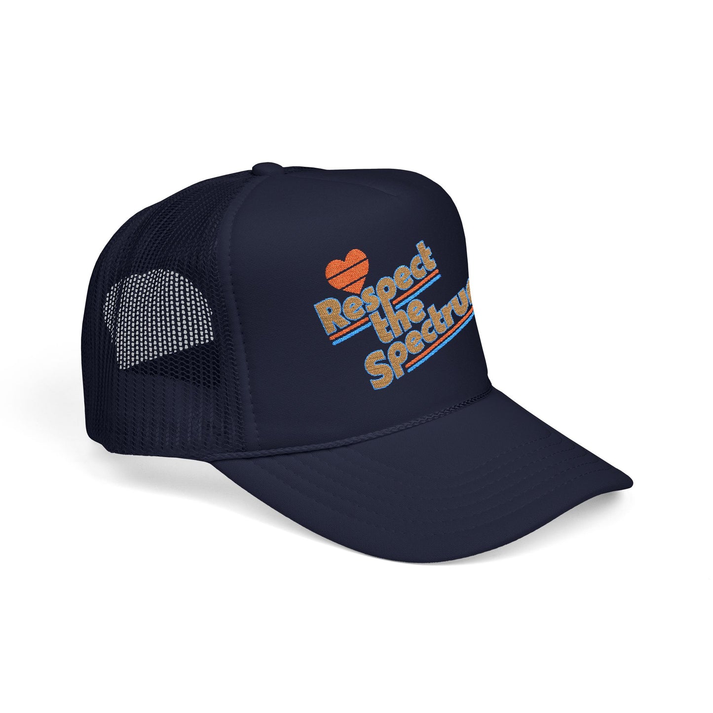 Respect The Spectrum Embroidered - Adult Unisex Trucker Hat