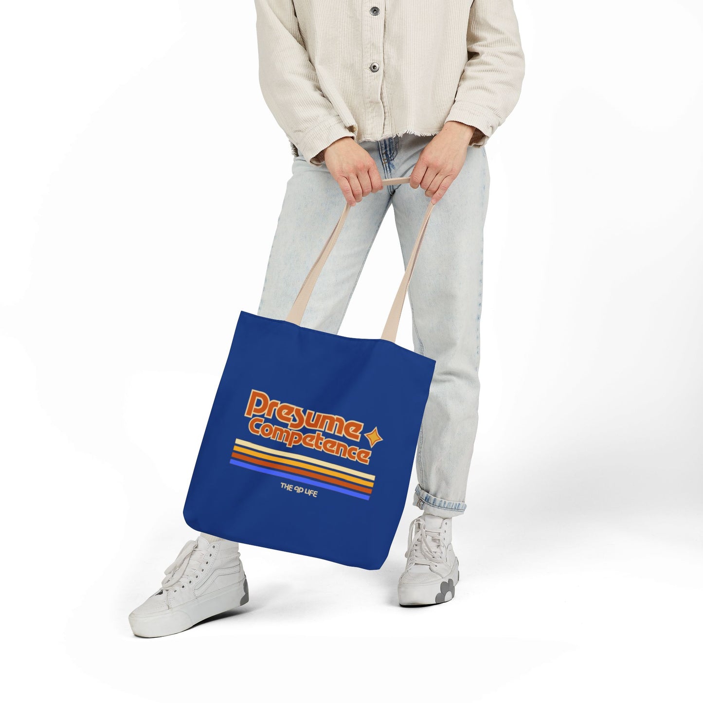 Presume Competence - Retro Style Canvas Tote Bag