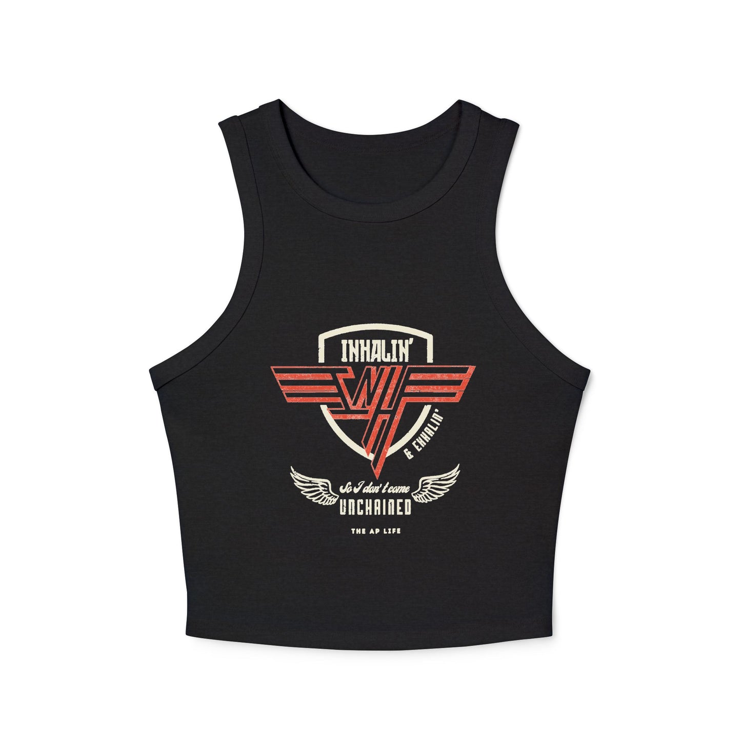 Inhalin' & Exhalin' So I Don't Come Unchained Regulation Women's Racer Tank Top