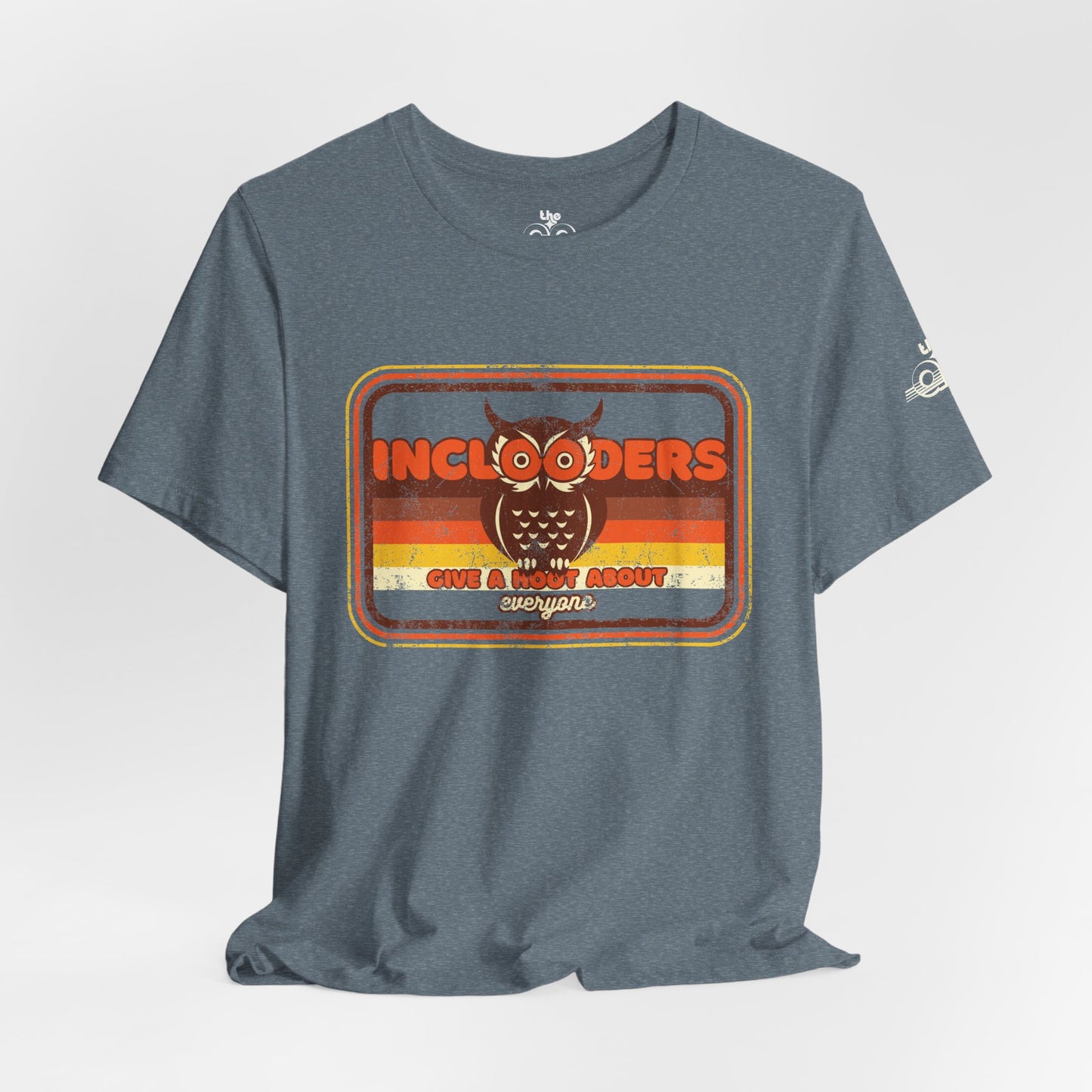 Inclooders Give a Hoot About Everyone - Adult Unisex Jersey Short Sleeve Tee