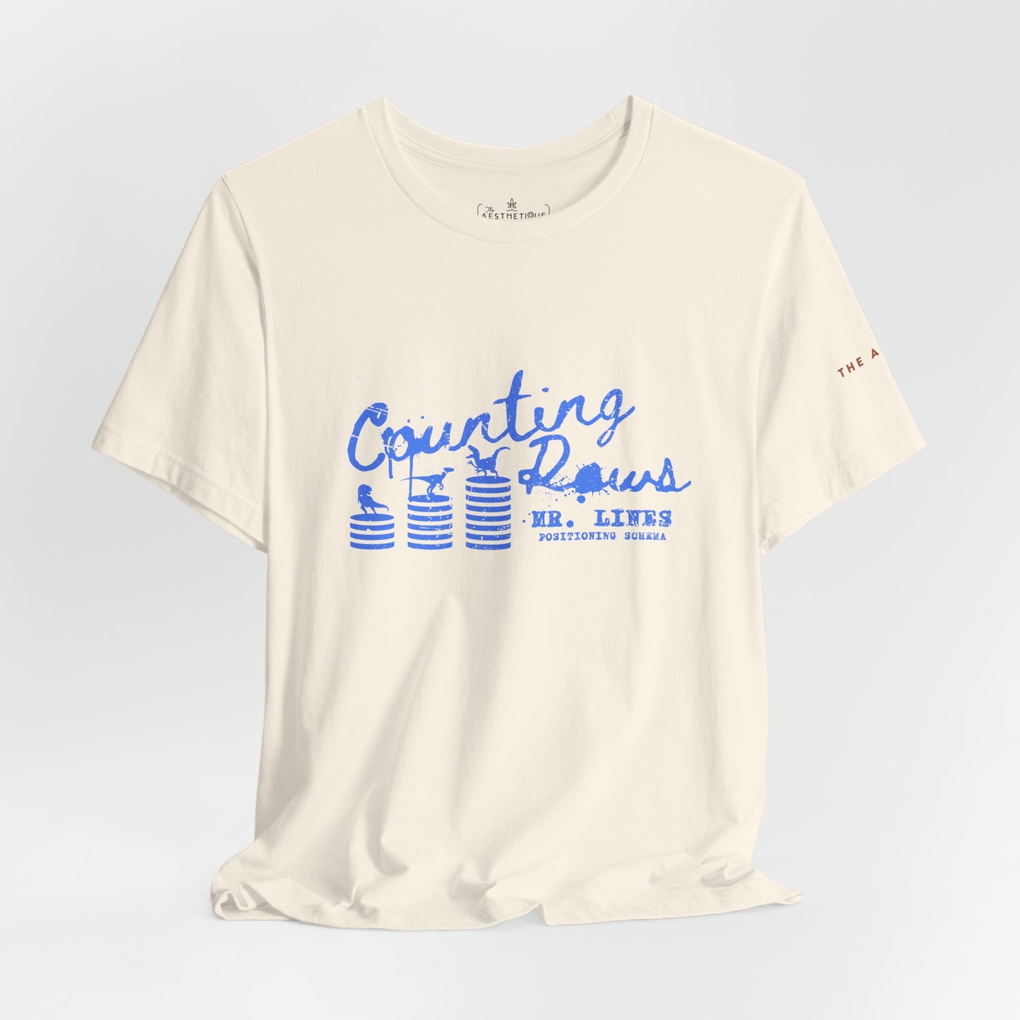 Counting Rows (Mr. Lines & Positioning Schema) - Adult Unisex Jersey Tee