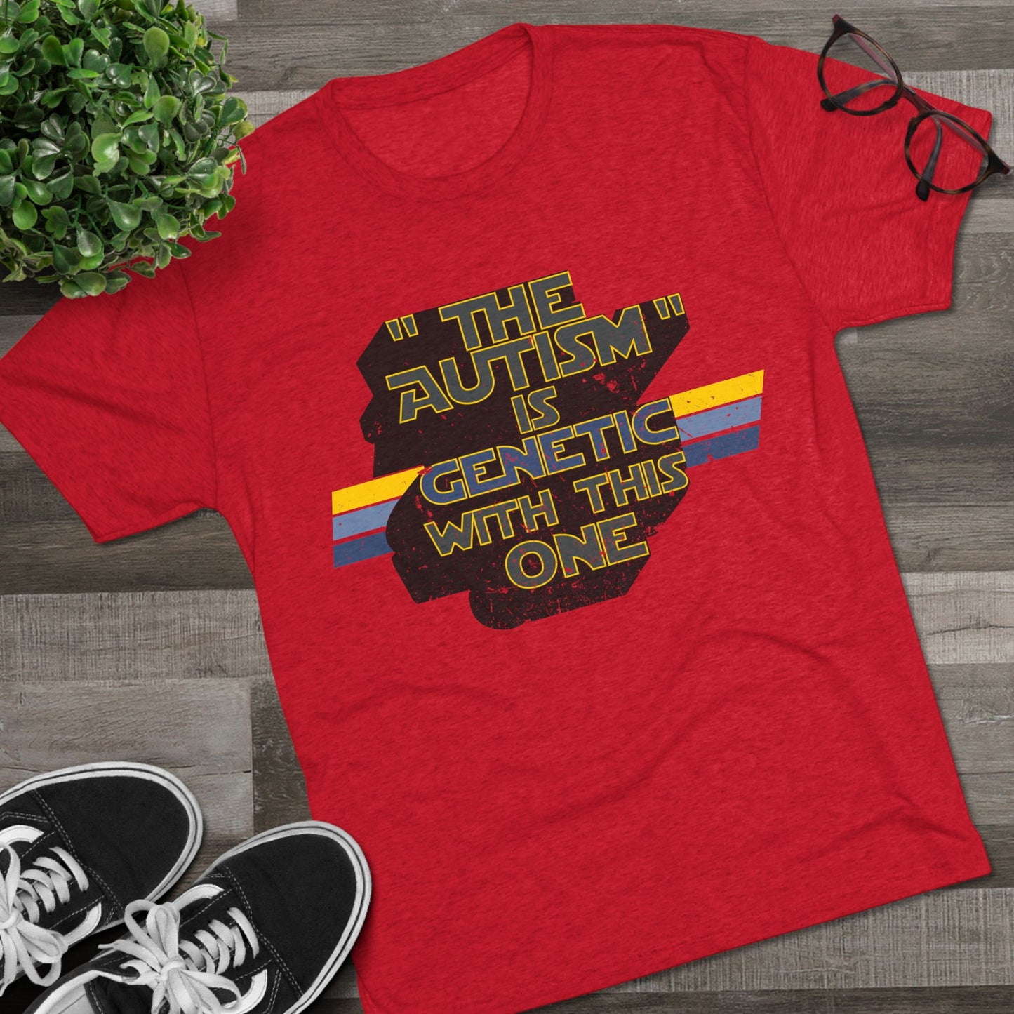 "The Autism" is Genetic with This One - Adult Unisex Triblend Tee