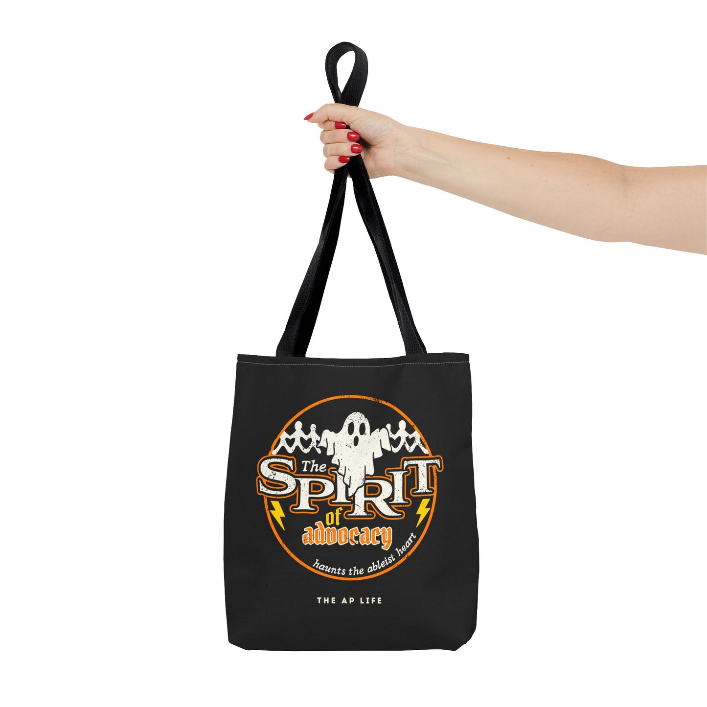 The Spirit of Advocacy (Haunts the Ableist Heart) - Halloween - Canvas Tote Bag