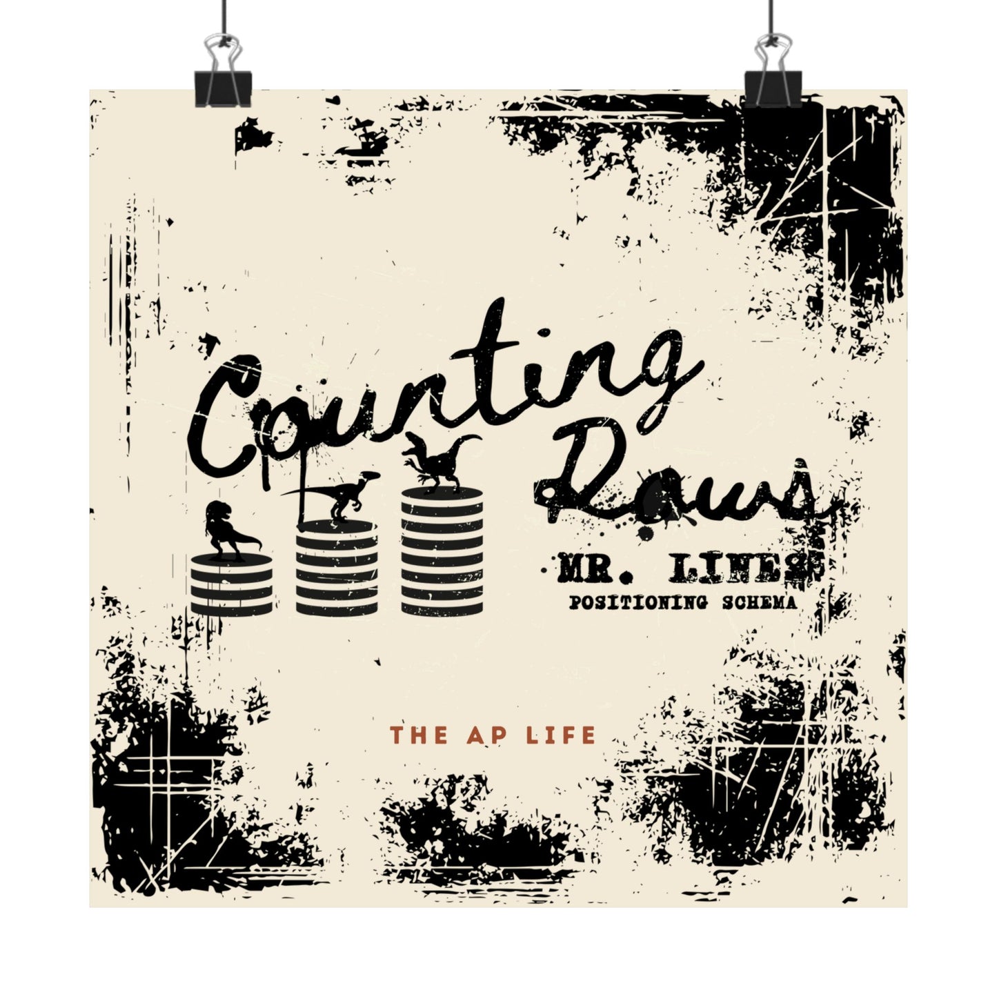 Counting Rows Positioning Schema - Matte Poster