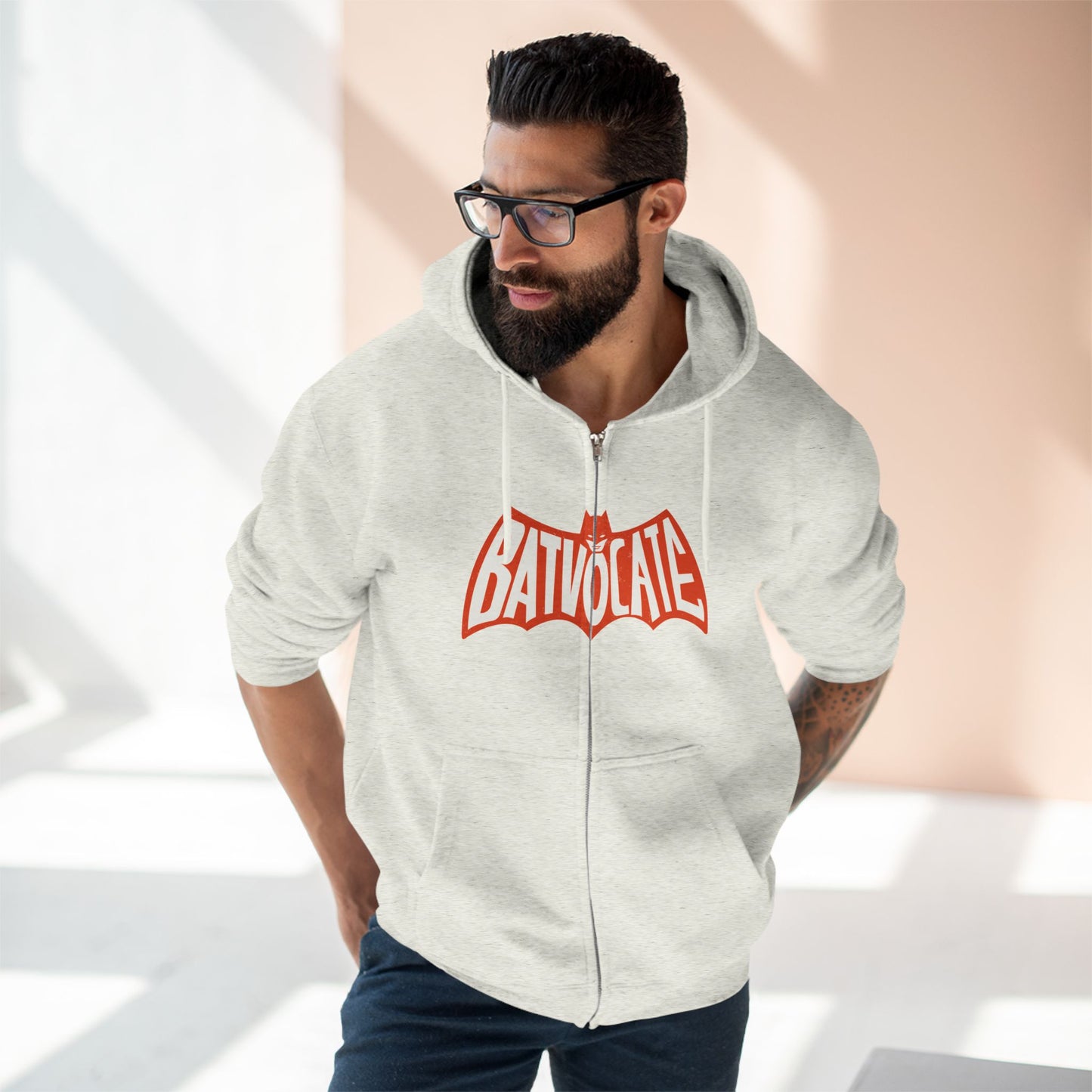 Batvocate - Defending All Forms of Communication - AAC - GLP - S2C - Adult Unisex Zip Hoodie