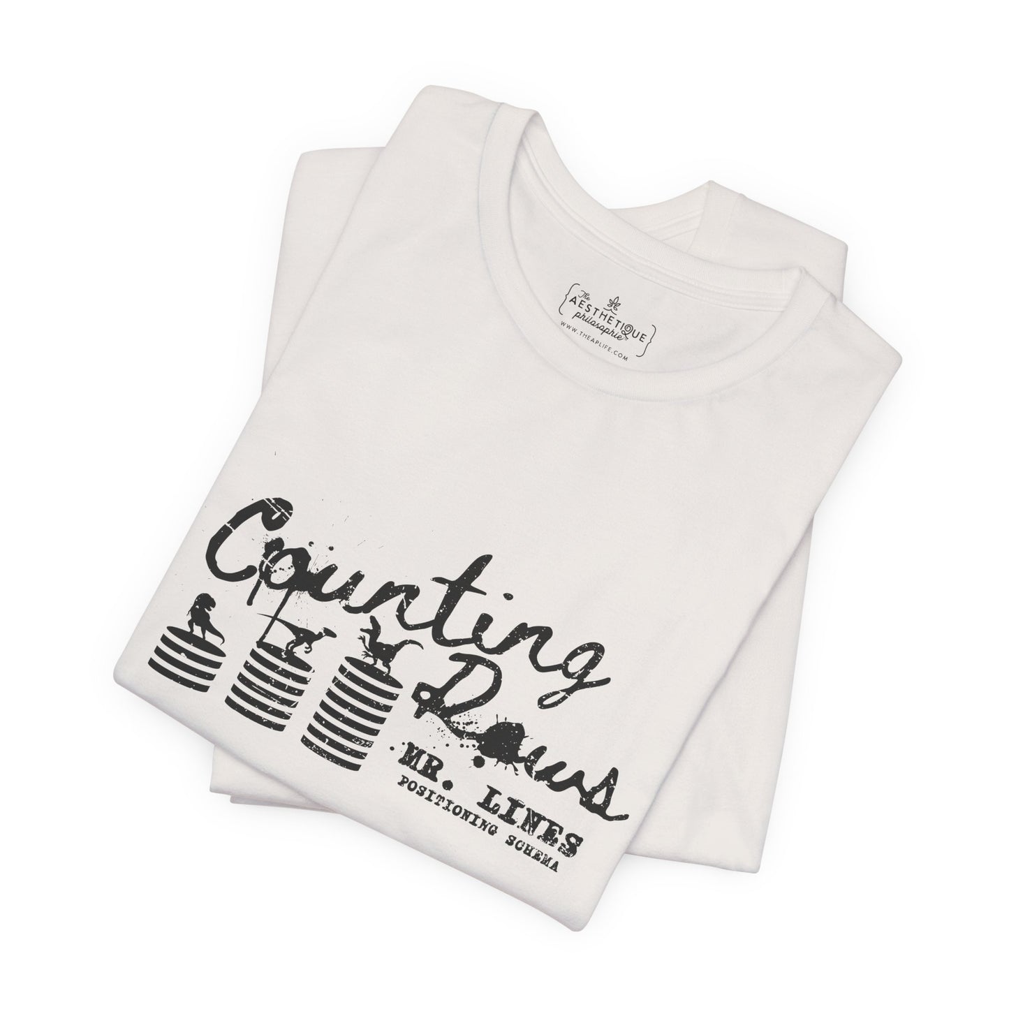 Counting Rows (Mr. Lines & Positioning Schema) - Adult Unisex Jersey Tee