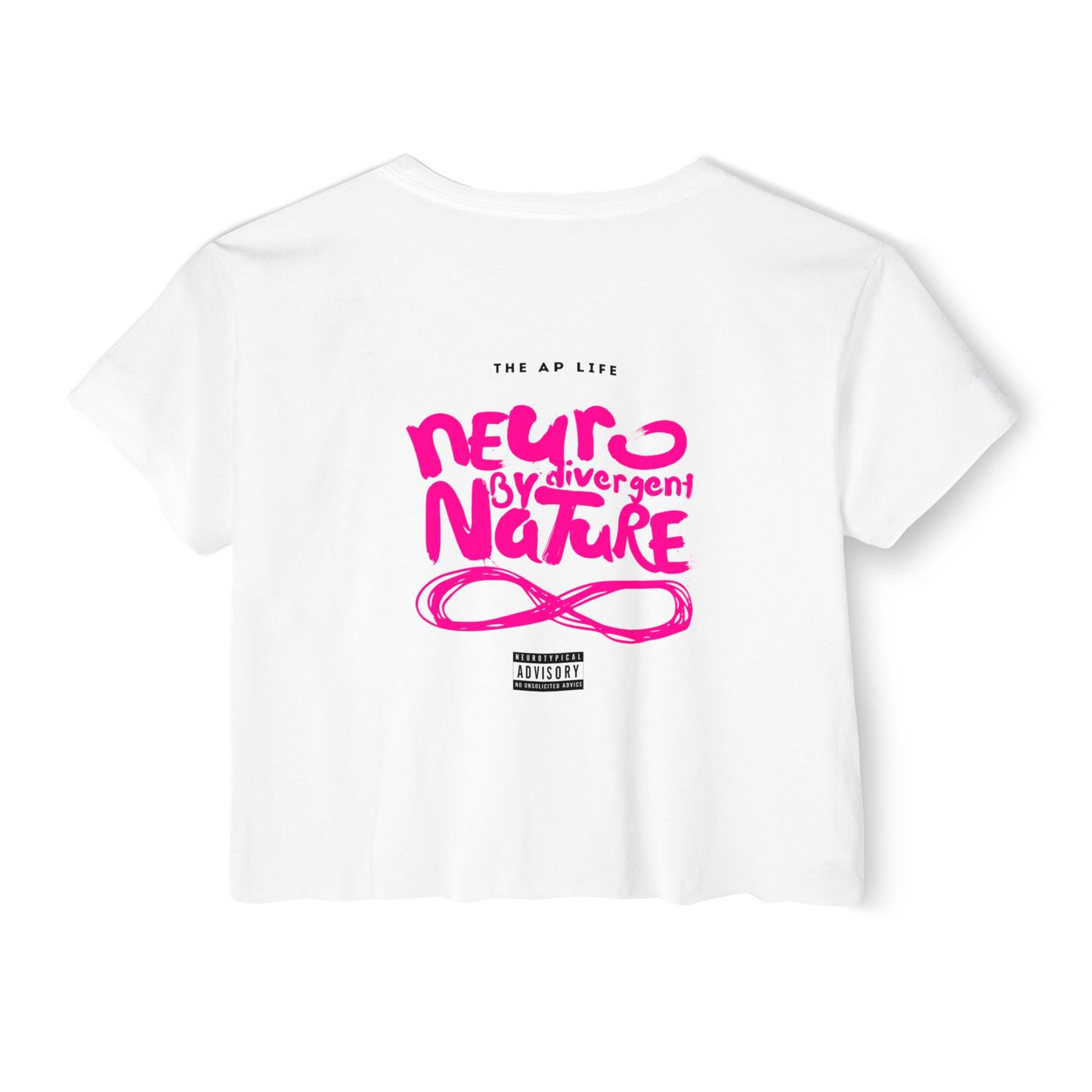 Neurodivergent by Nature (Neurotypical Advisory) - Women's Cropped Tee