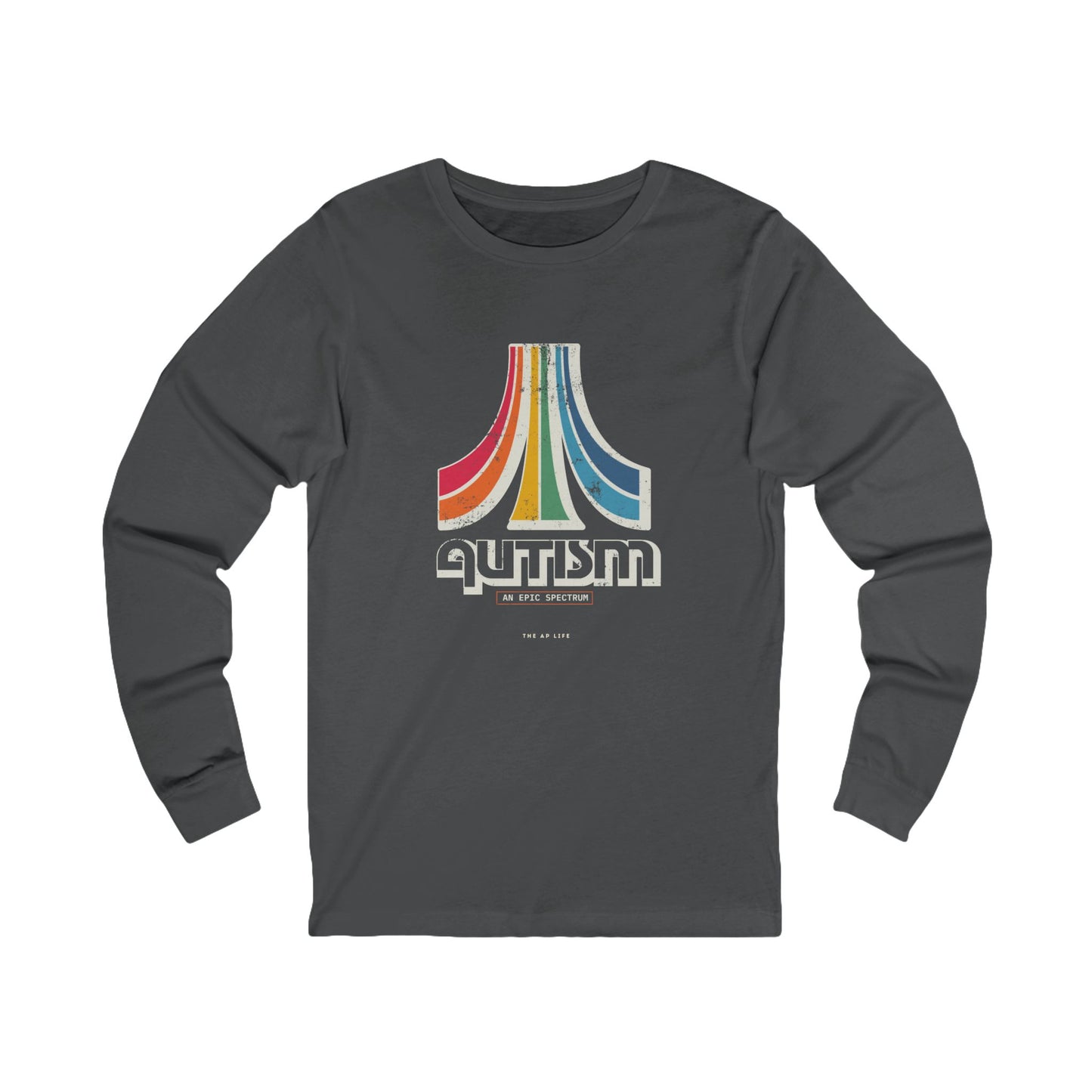 Autism - An Epic Spectrum - Retro Style Neuro-Affirming Adult Unisex Long-Sleeve Tee