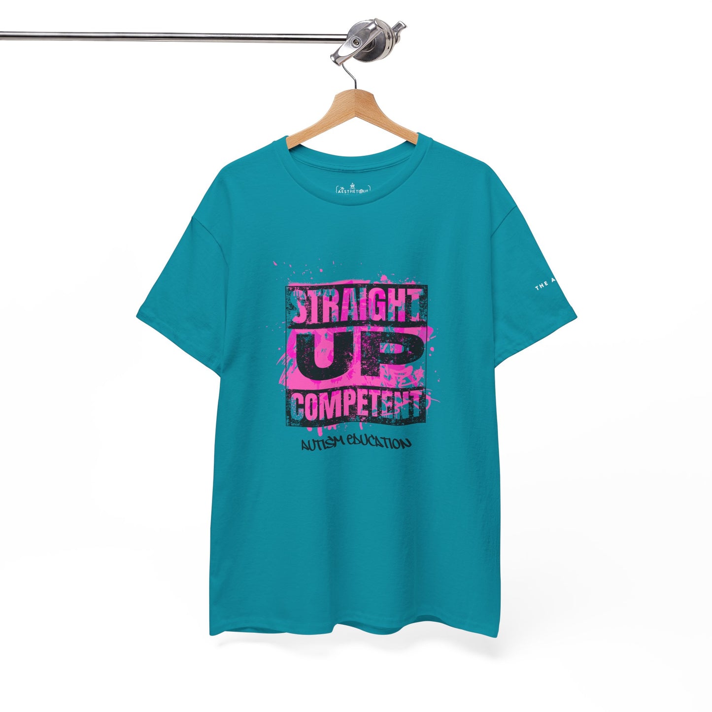 Straight Up Competent Autism Education - Adult Unisex Cotton Tee
