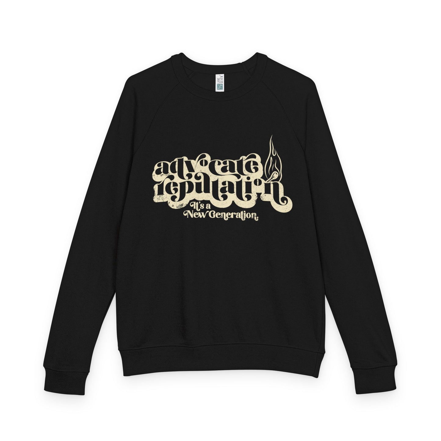 Advocate Reputation - It's a New Generation - Unisex French Terry Raglan Crewneck