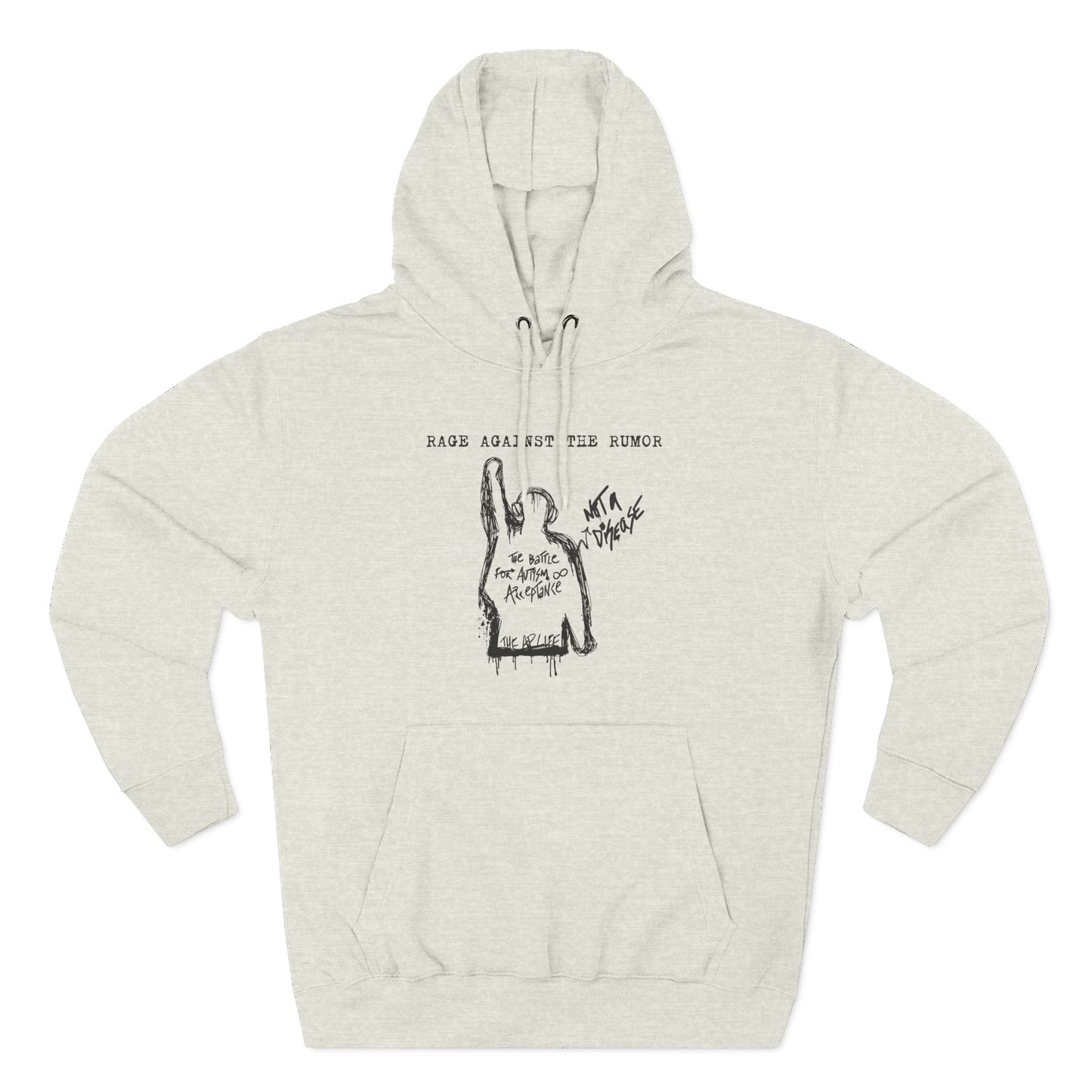 Rage Against the Rumor - The Battle for Autism Acceptance - Adult Unisex Hoodie