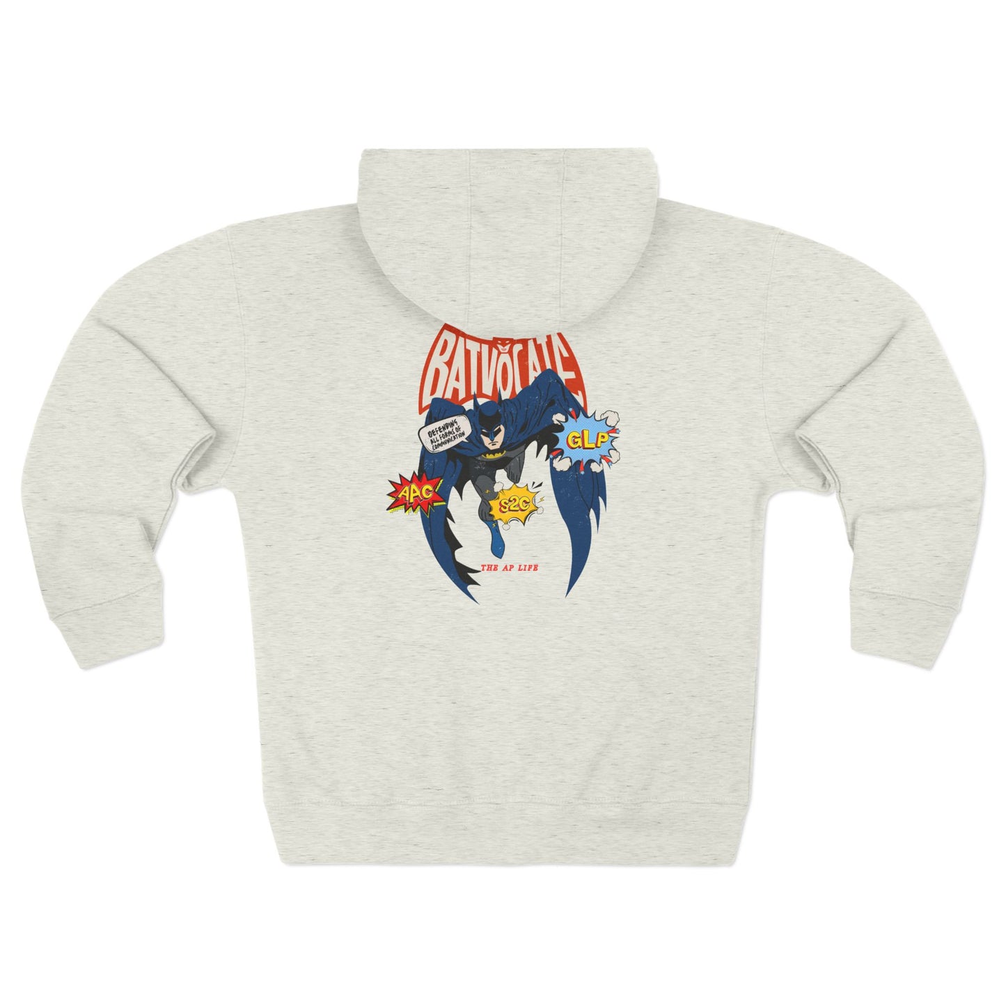 Batvocate - Defending All Forms of Communication - AAC - GLP - S2C - Adult Unisex Zip Hoodie