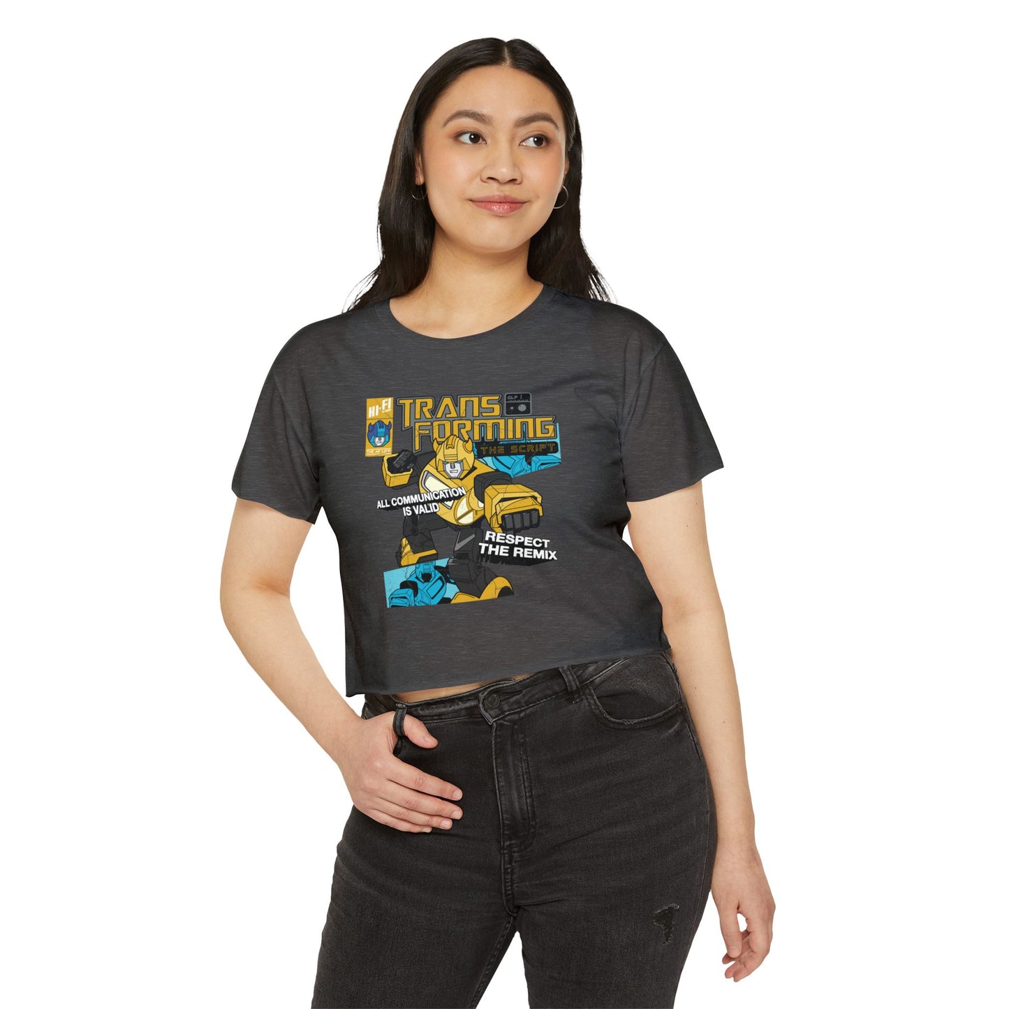 Transforming the Script - Gestalt Language Processing - Women's Crop Top Tee