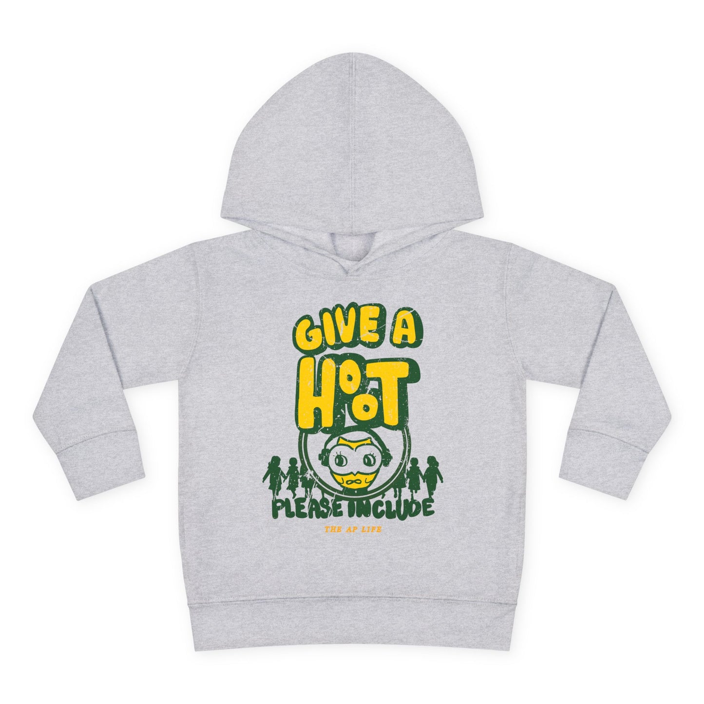 Give A Hoot - Just Include - Retro PSA Style - Toddler Unisex Hoodie