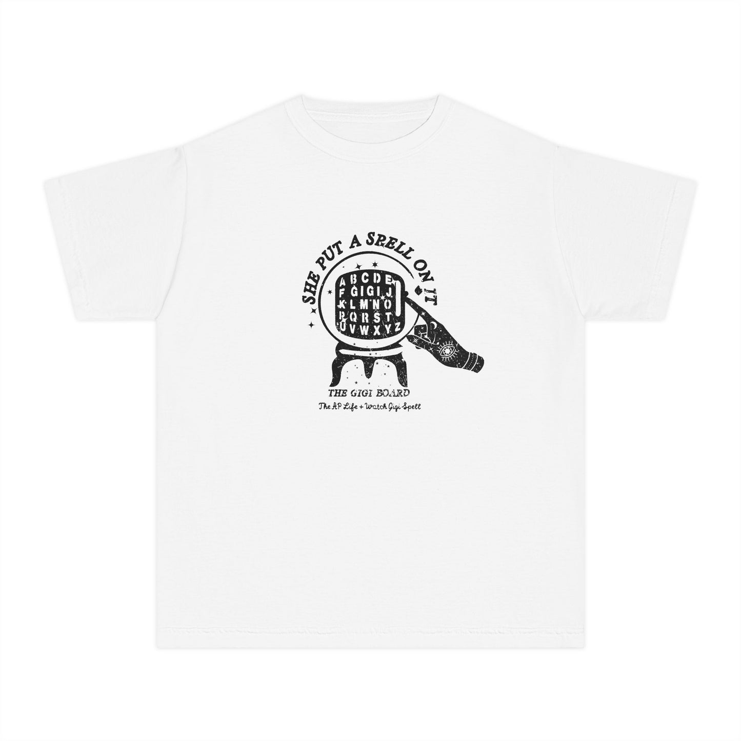 She Put a Spell on it - The Gigi Board - Youth Unisex Tee - Watch Gigi Spell Fundraiser
