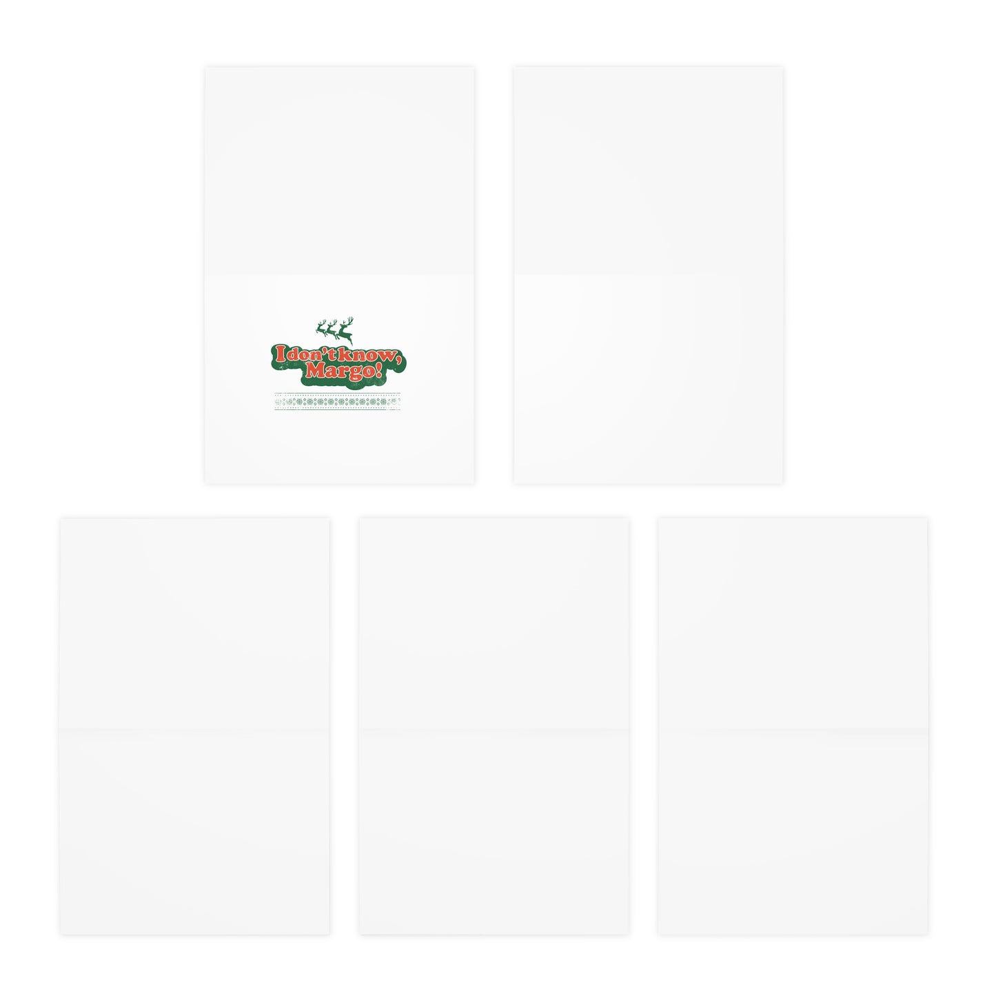 Neuro Affirming Christmas Vacation Assorted Parody Multi-Design Greeting Cards (5-Pack)