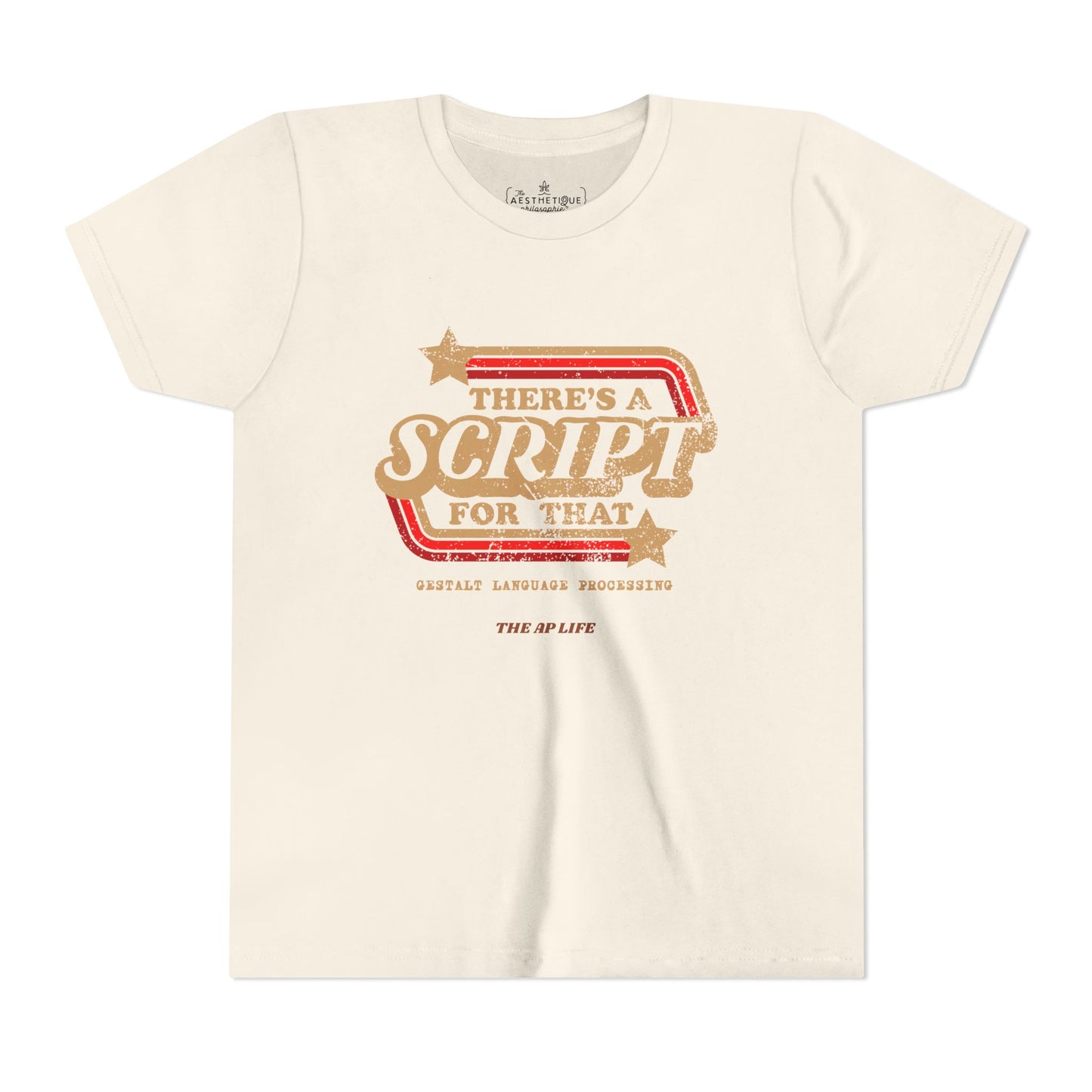 There's A Script For That (Gestalt Language Processing) - Youth Unisex Jersey Tee