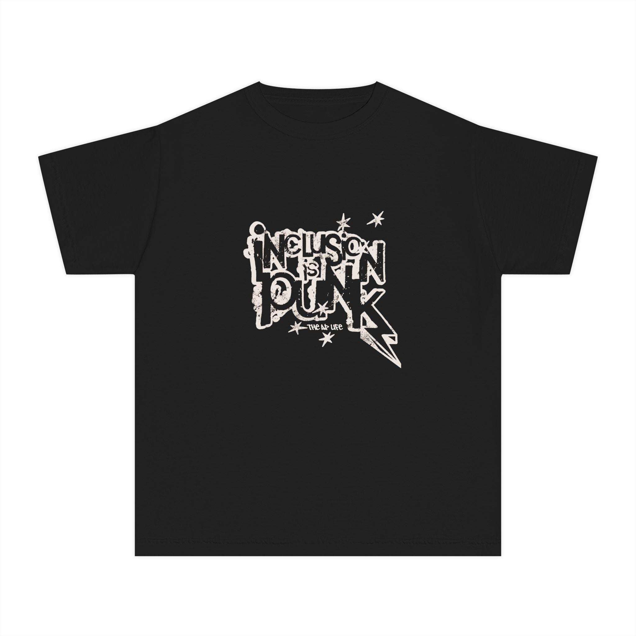 Inclusion is Punk - Youth Unisex Midweight Tee – The Aesthetique