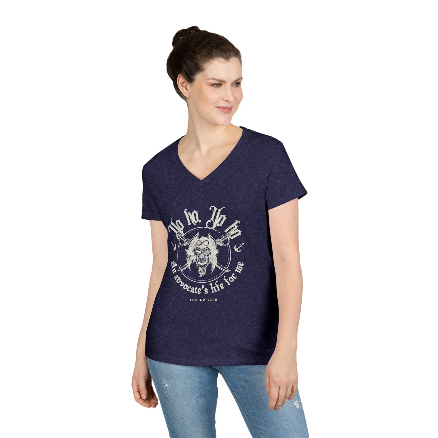 An Advocate's Life for Me - Pirates - Women's V-Neck T-Shirt