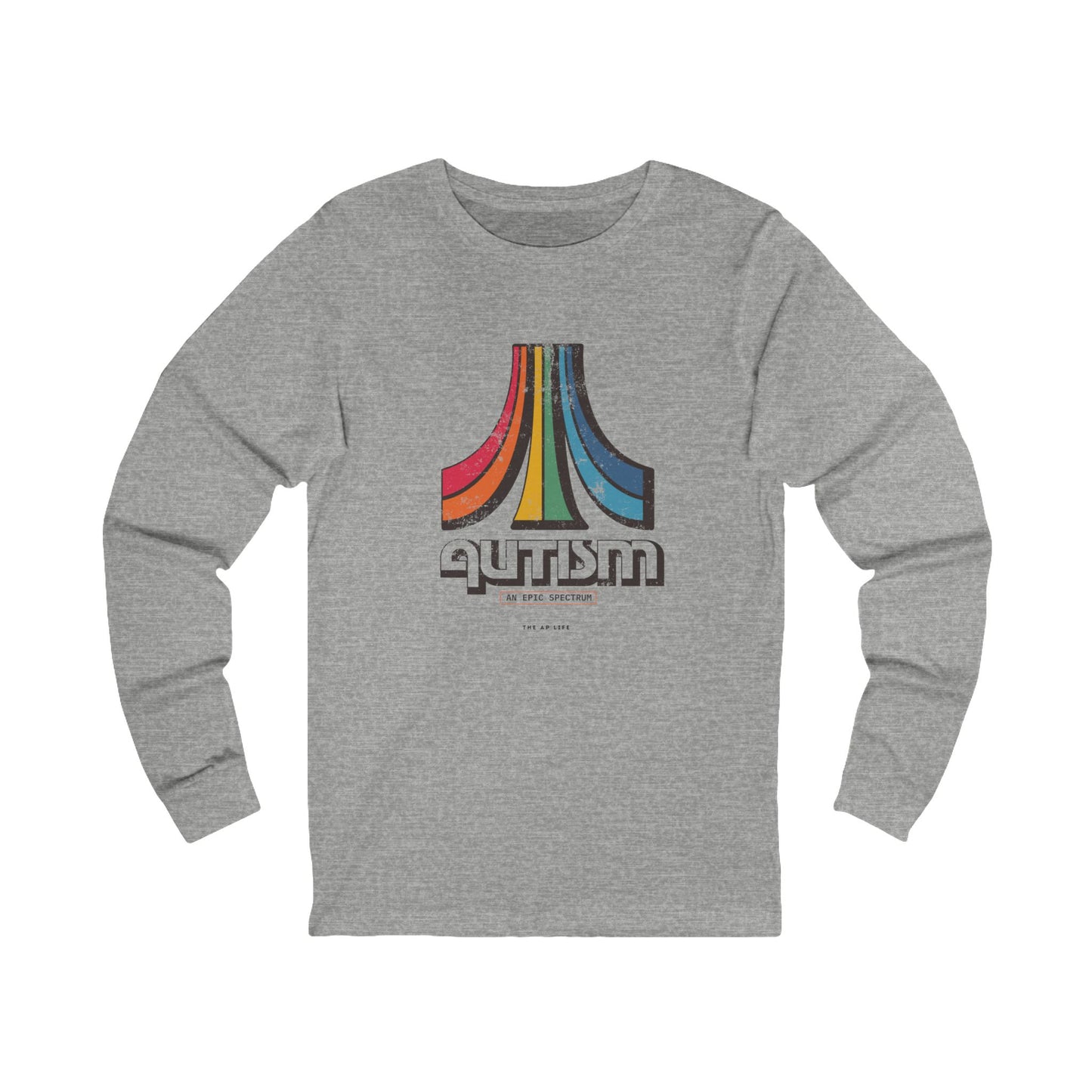 Autism - An Epic Spectrum - Retro Style Neuro-Affirming Adult Unisex Long-Sleeve Tee