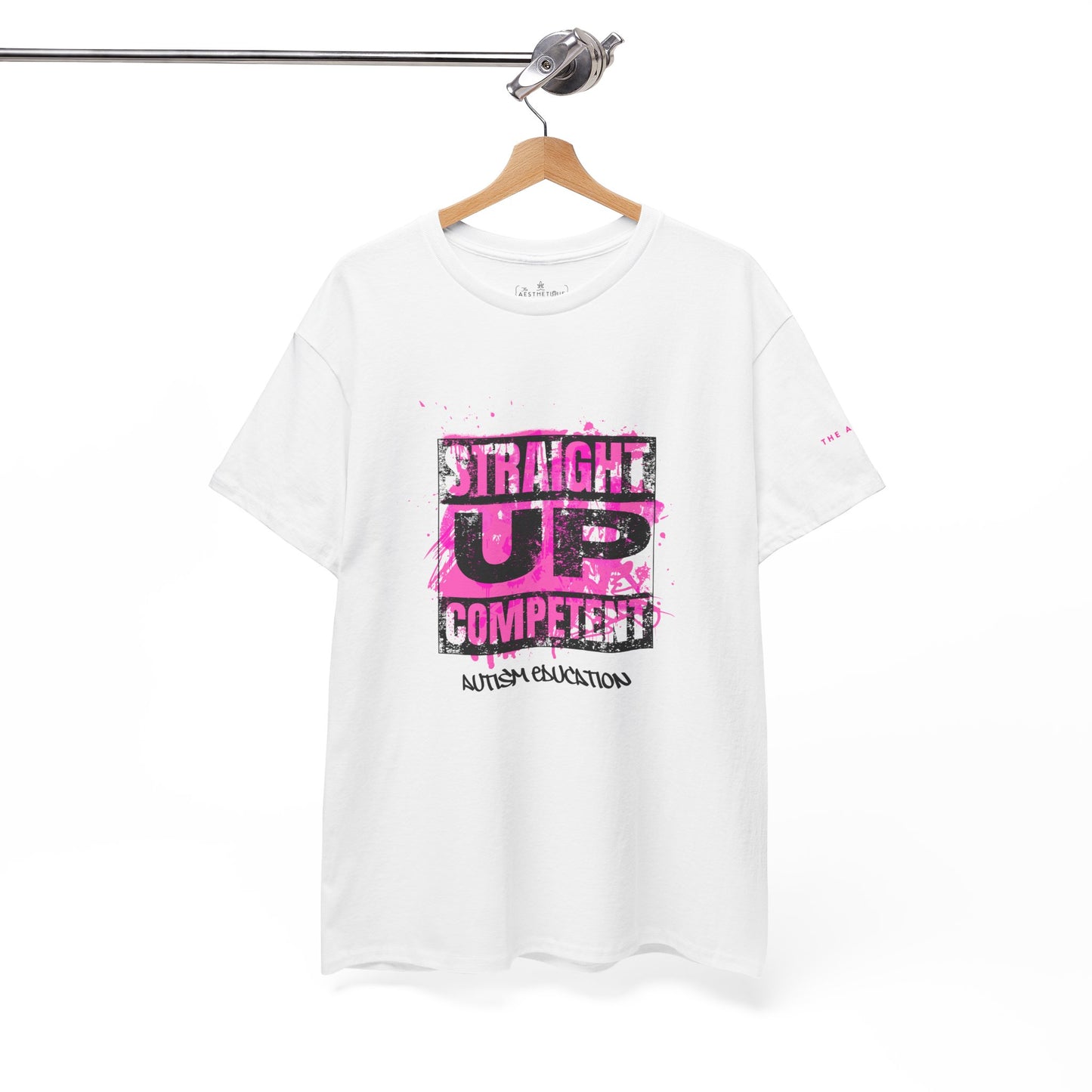 Straight Up Competent Autism Education - Adult Unisex Cotton Tee