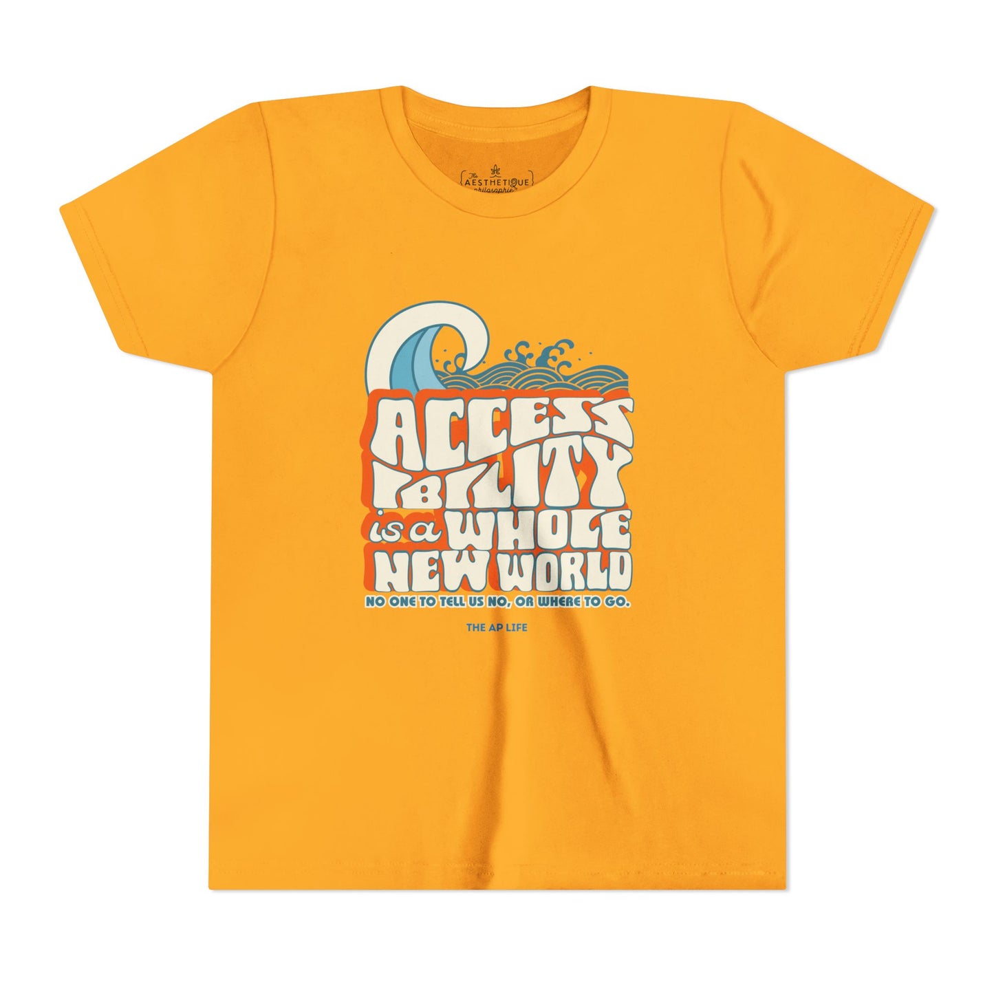 Accessibility Is A Whole New World - Fundraiser Youth Unisex Jersey Tee