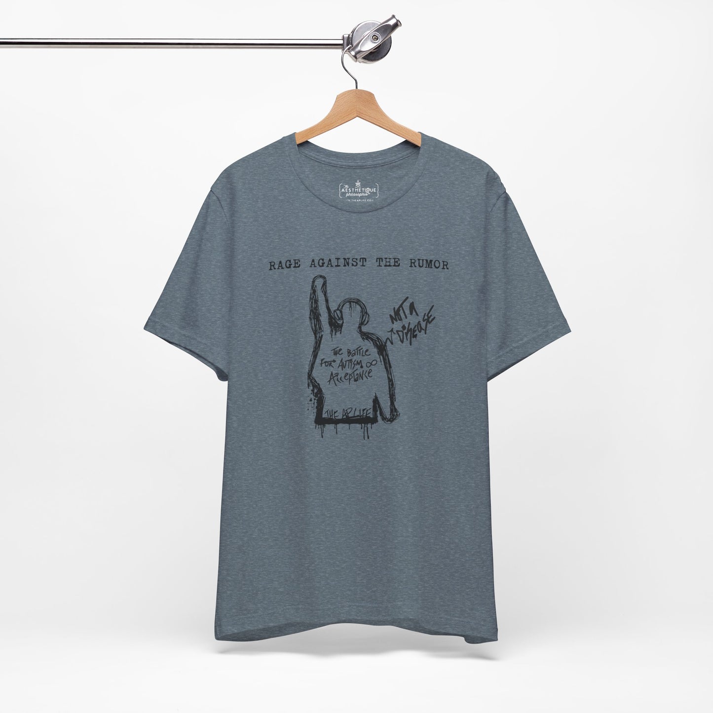Rage Against the Rumor - The Battle for Autism Acceptance - Adult Unisex Tee