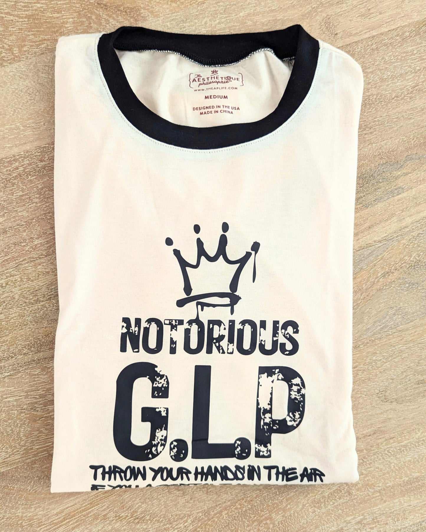The Notorious GLP Gestalt Language Processing Unisex Ringer Tee