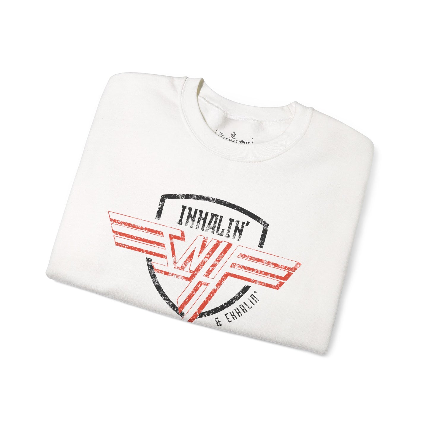 Inhalin' & Exhalin' So I Don't Come Unchained Regulation Adult Unisex Crewneck Sweatshirt