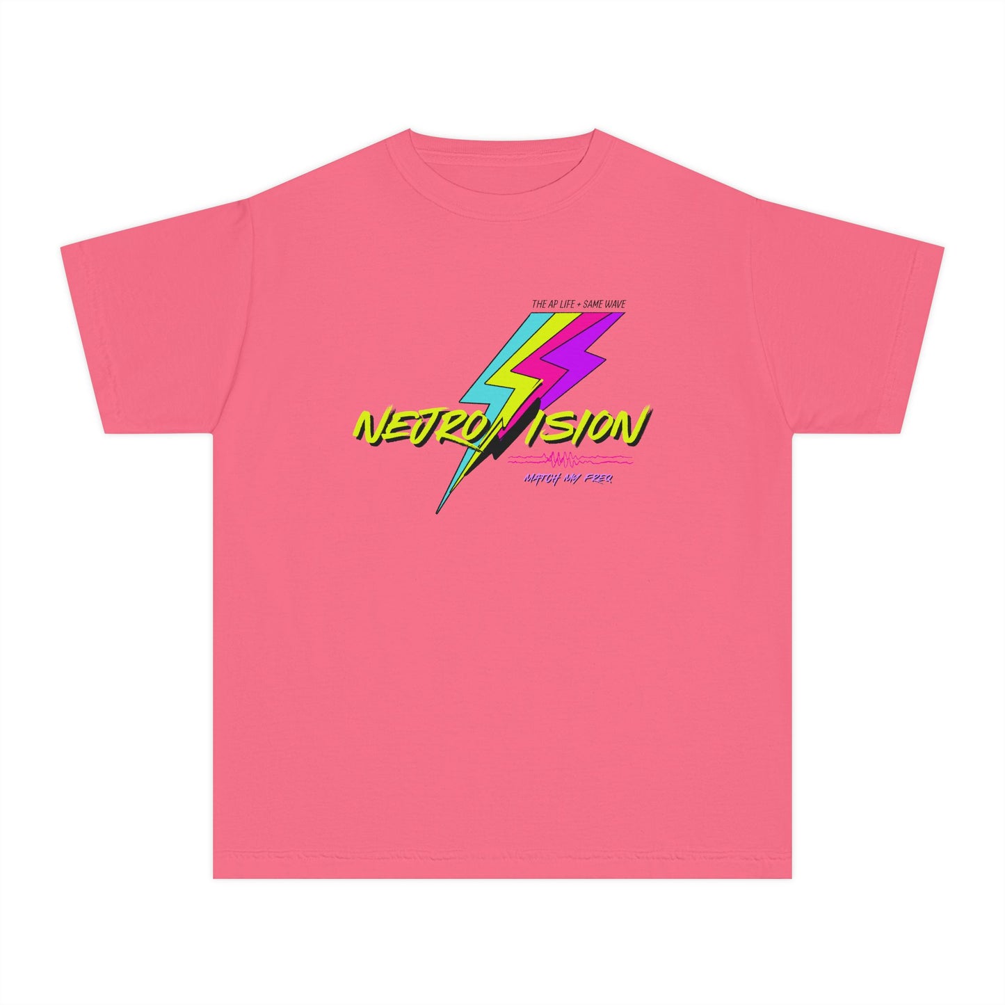 Neurovision - Match my Freq - Epilepsy Awareness - Youth Unisex Cotton Tee