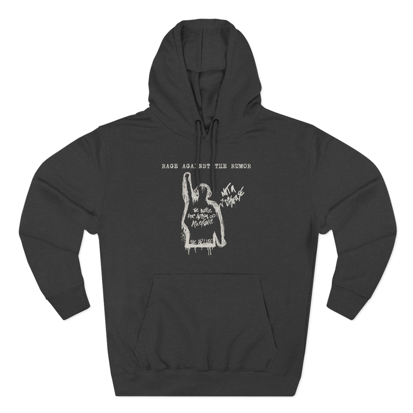 Rage Against the Rumor - The Battle for Autism Acceptance - Adult Unisex Hoodie