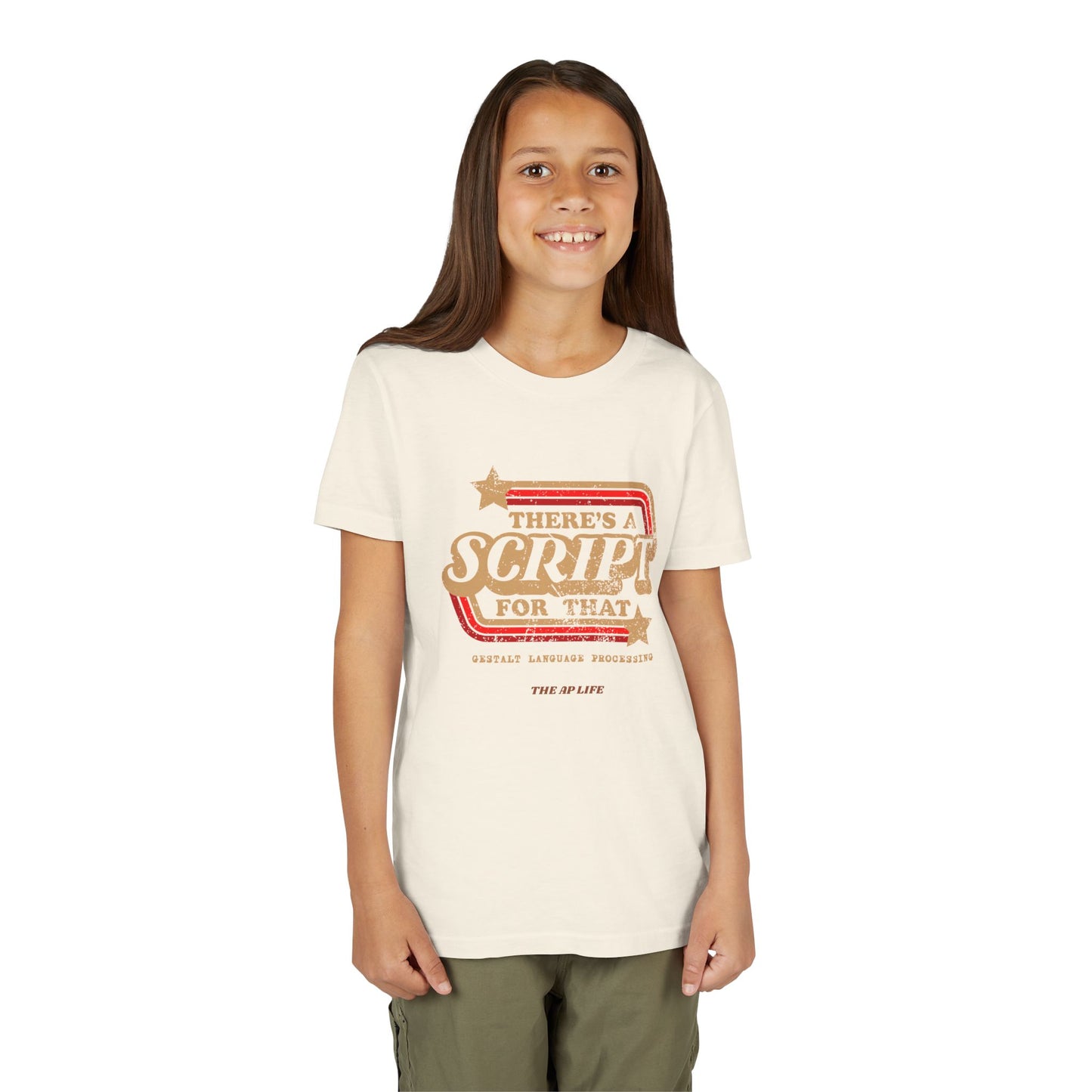 There's A Script For That (Gestalt Language Processing) - Youth Unisex Jersey Tee