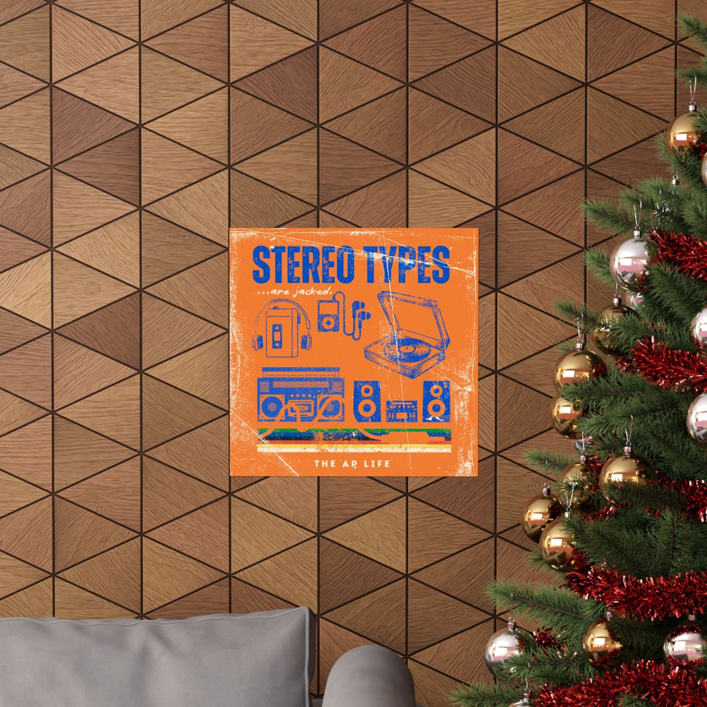 Stereo Types Are Jacked - Vintage Style Matte Poster