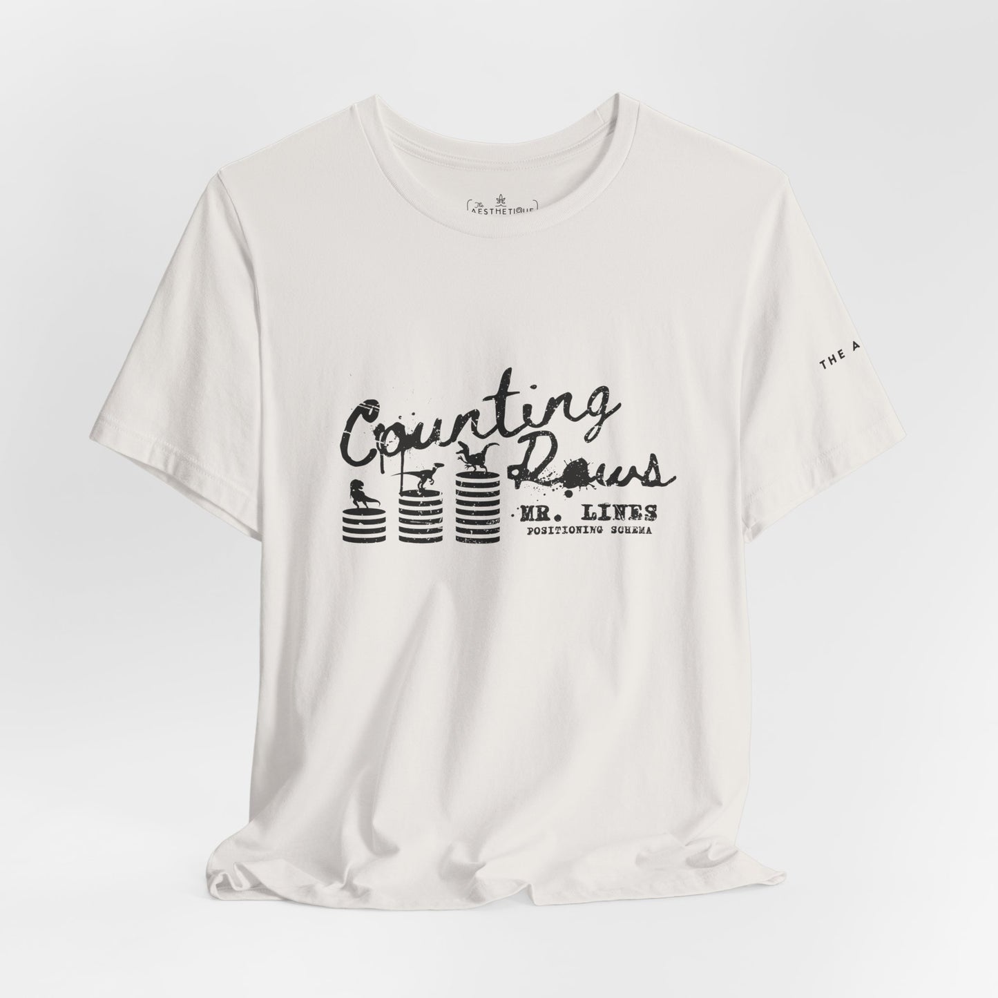 Counting Rows (Mr. Lines & Positioning Schema) - Adult Unisex Jersey Tee