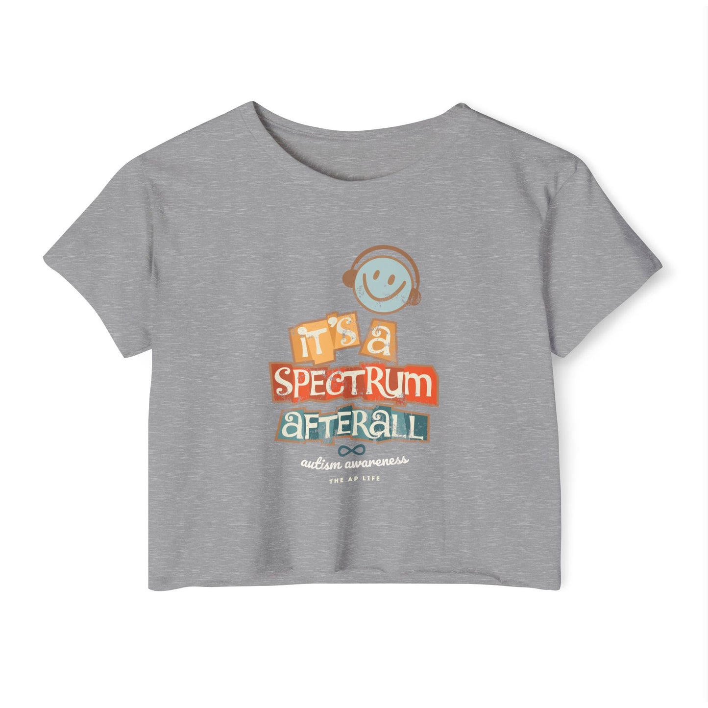Spectrum After All Festival Crop Top, Summer Wardrobe, Music Concerts, Beach Days, Gift for Her, Casual Style