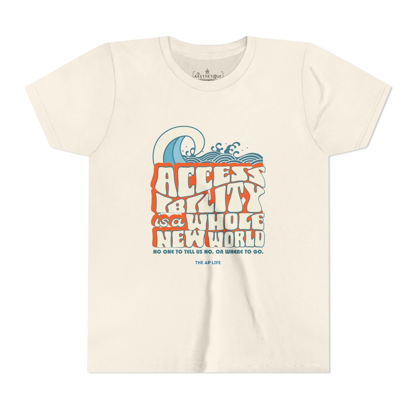 Accessibility Is A Whole New World - Fundraiser Youth Unisex Jersey Tee